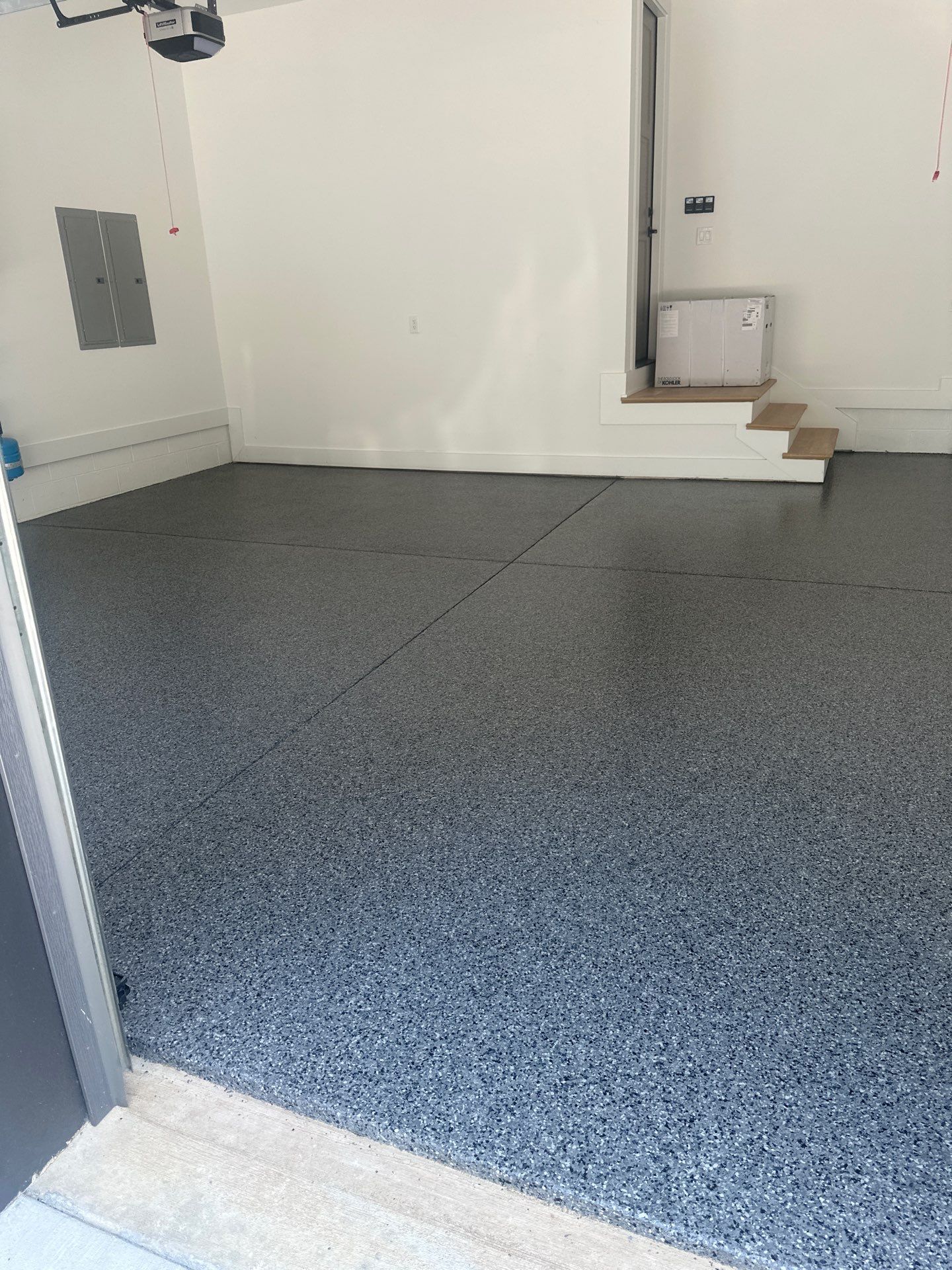 Garage Floor Coating using Nightfall by My Garage Floor Guys