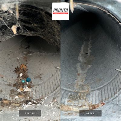 Air duct cleaning using Commercial vaccum