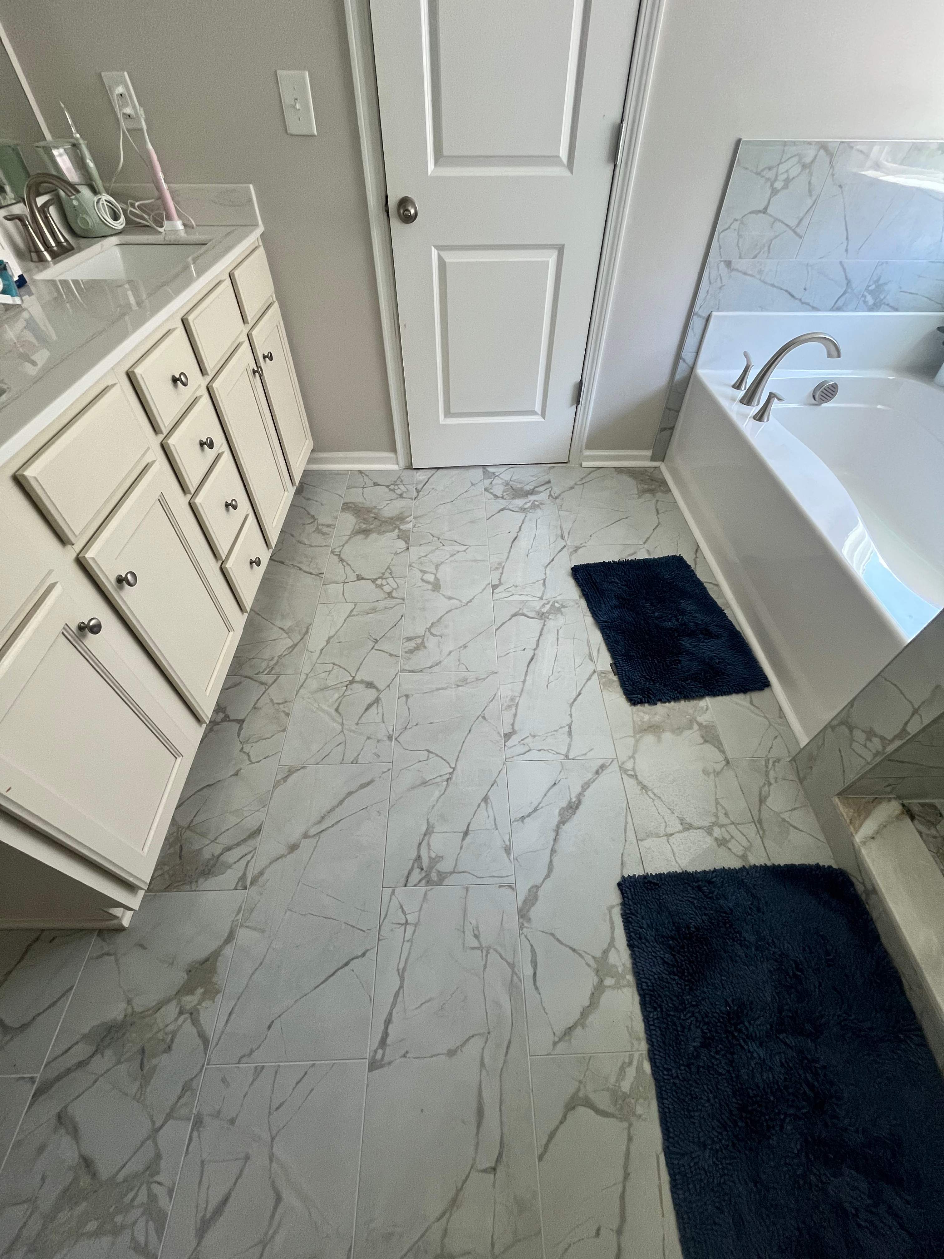 Master bathroom renovation by Prudencio