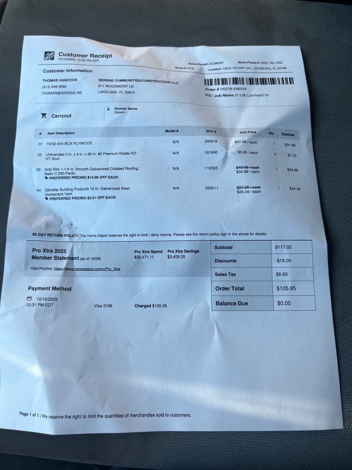 Project in Leesburg by Serene Construction