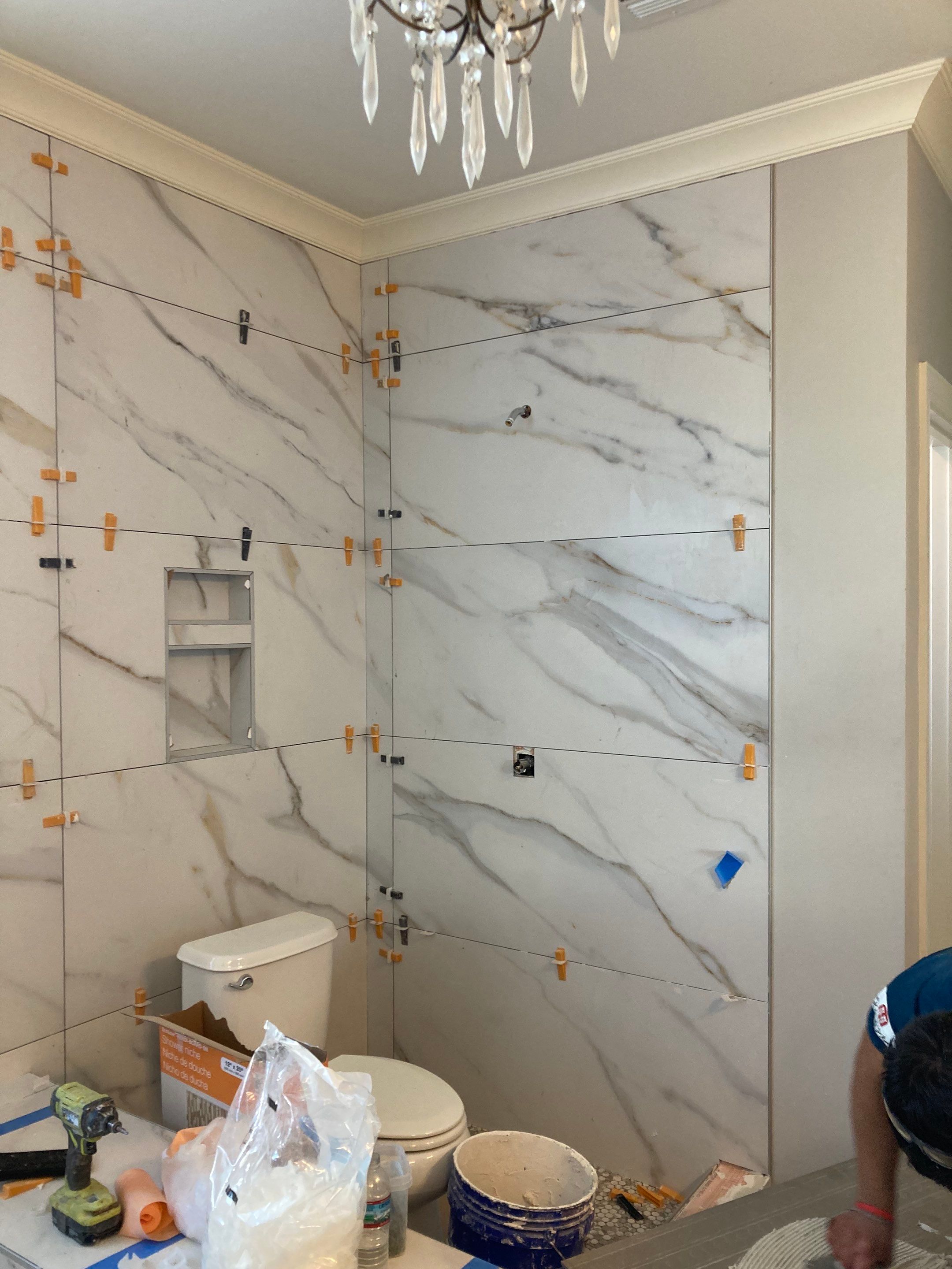 Tile Bath Remodel by Footprints Floors of Nashville