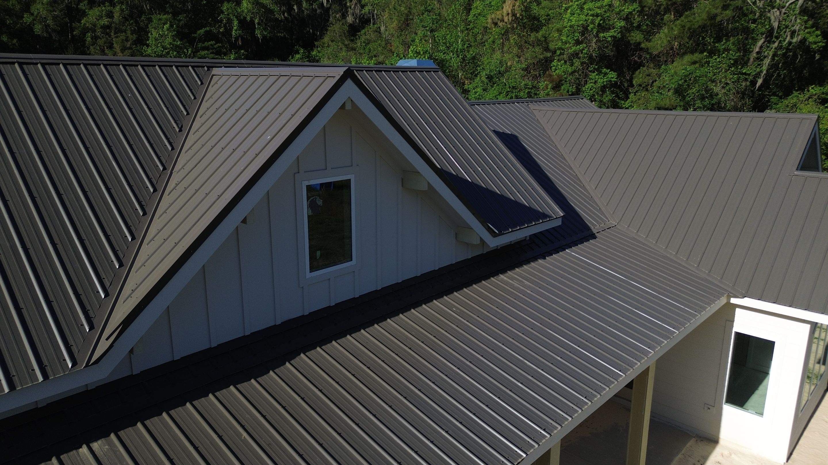 Metal Roof on New Construction in Gainesville, FL by Brehm Roofing