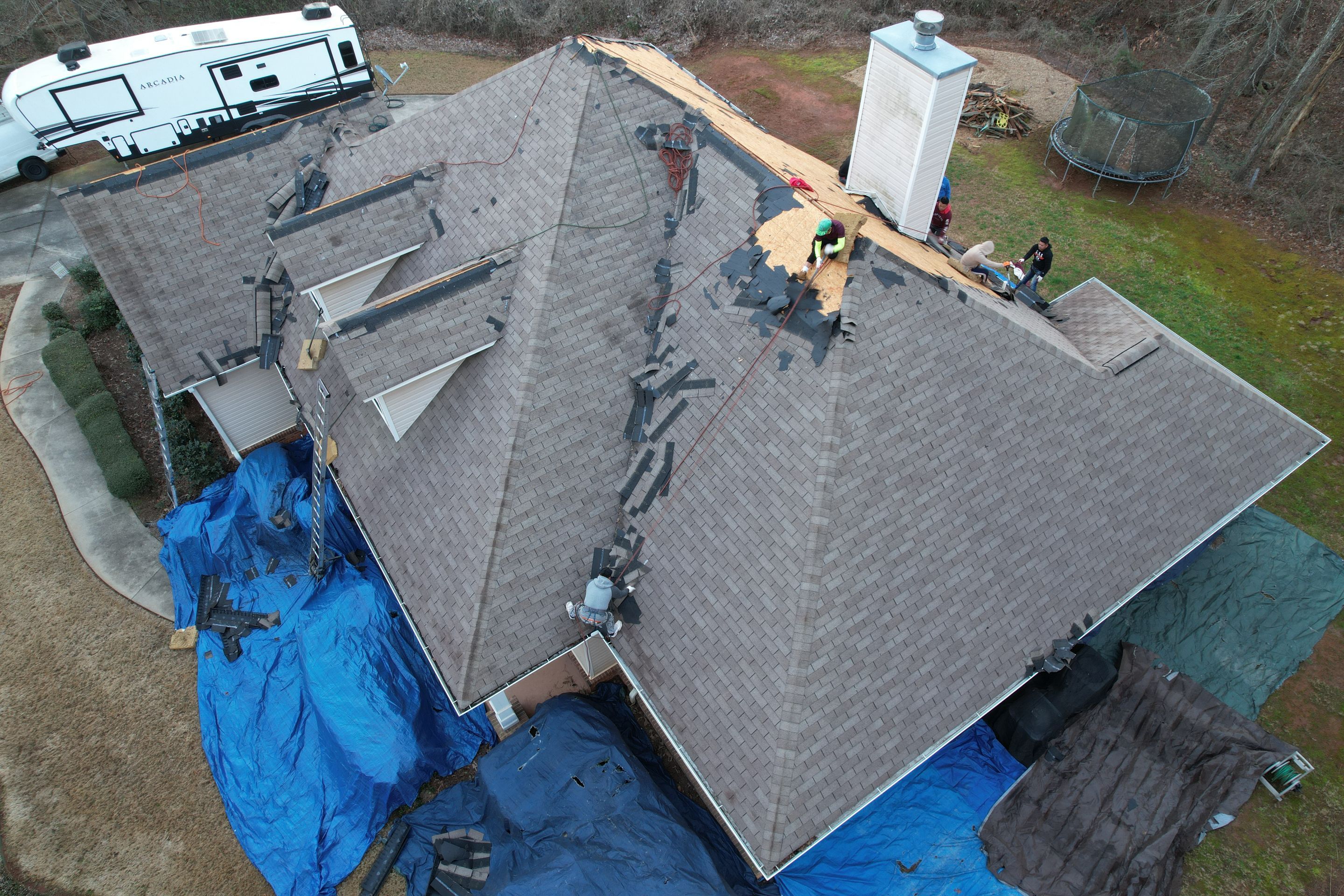 Residential Roofing Installation using Owens Corning by Inspector Roofing and Restoration