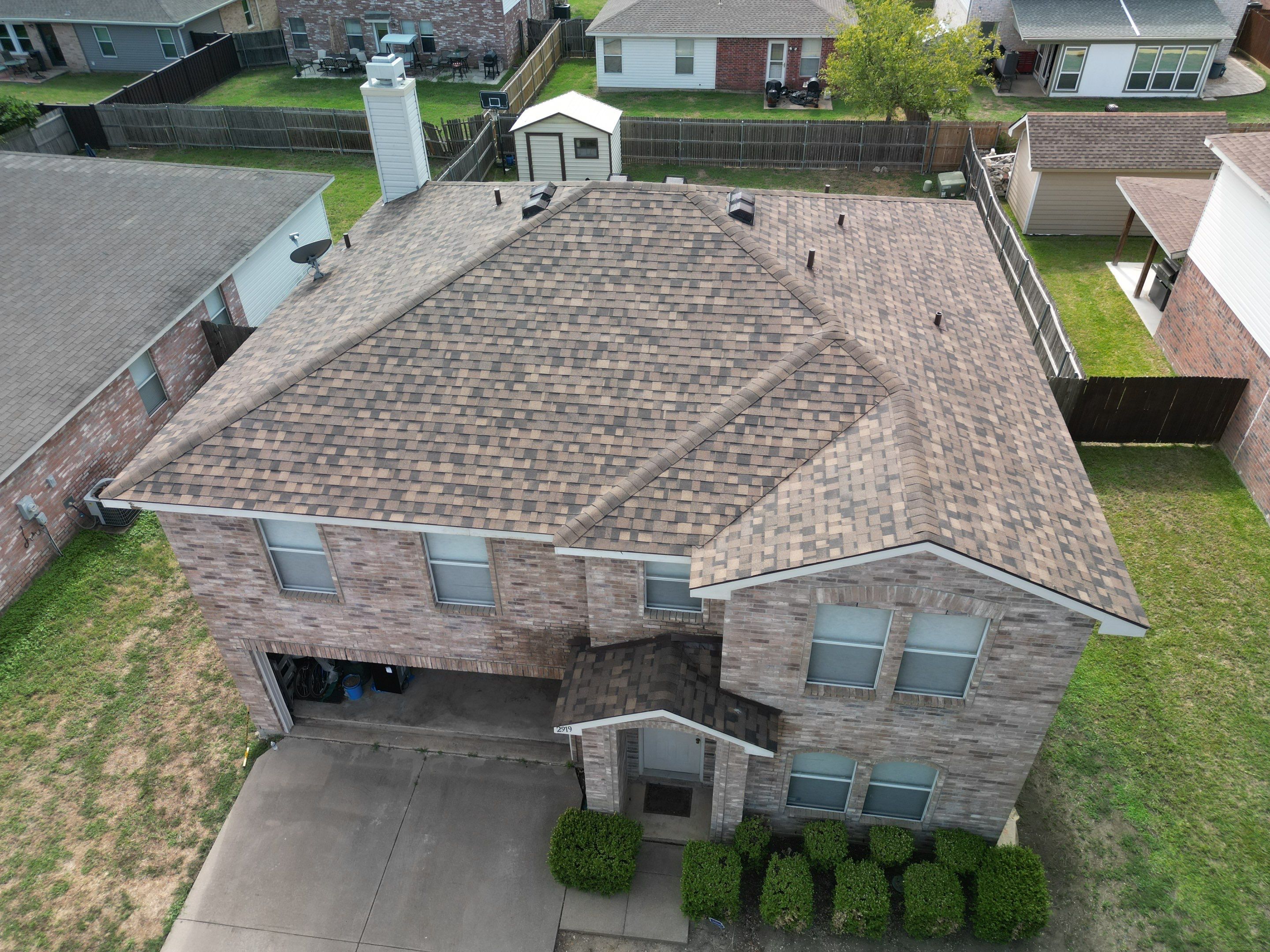 Full Roof Replacement, Chimney Rebuild and Interior Damage Replacement by First United Roofing & Construction