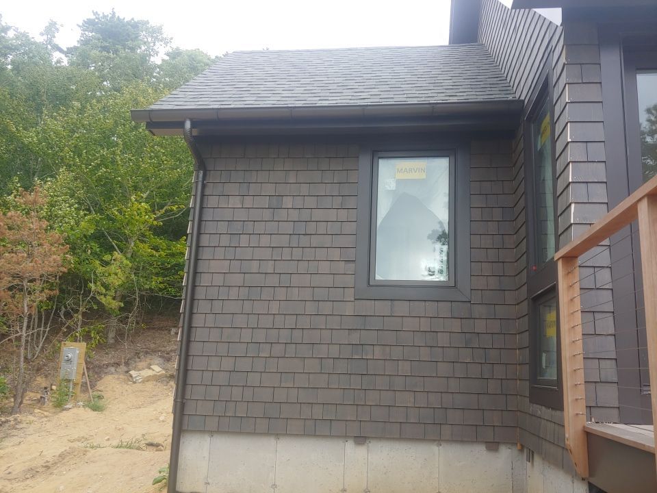 Gutter Installation using Half Round Aluminum Gutter in Brewster, MA by Gutter Pro Enterprises