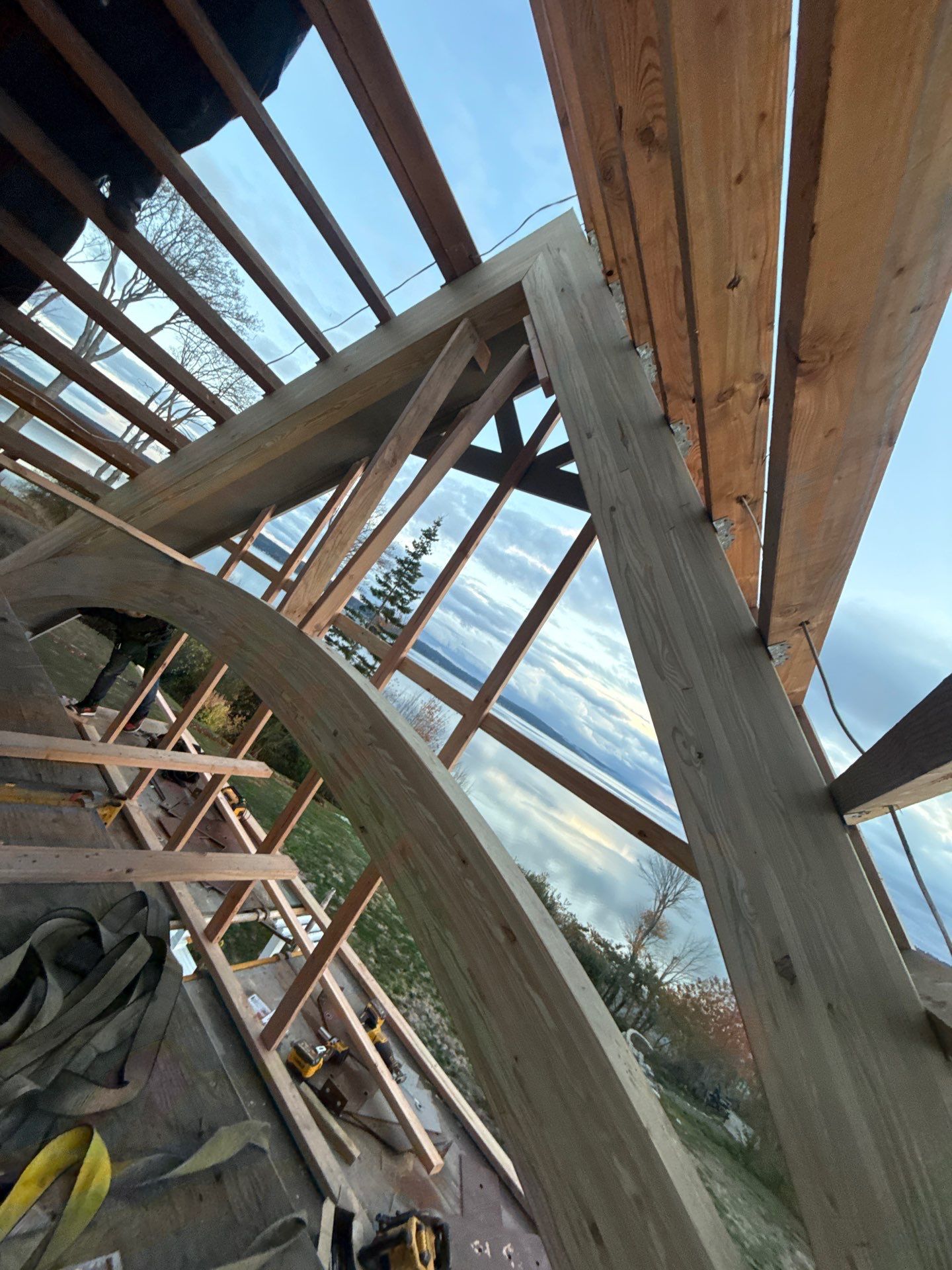 Rotten Glulam Beams Nearly Collapsed by RoofSmart
