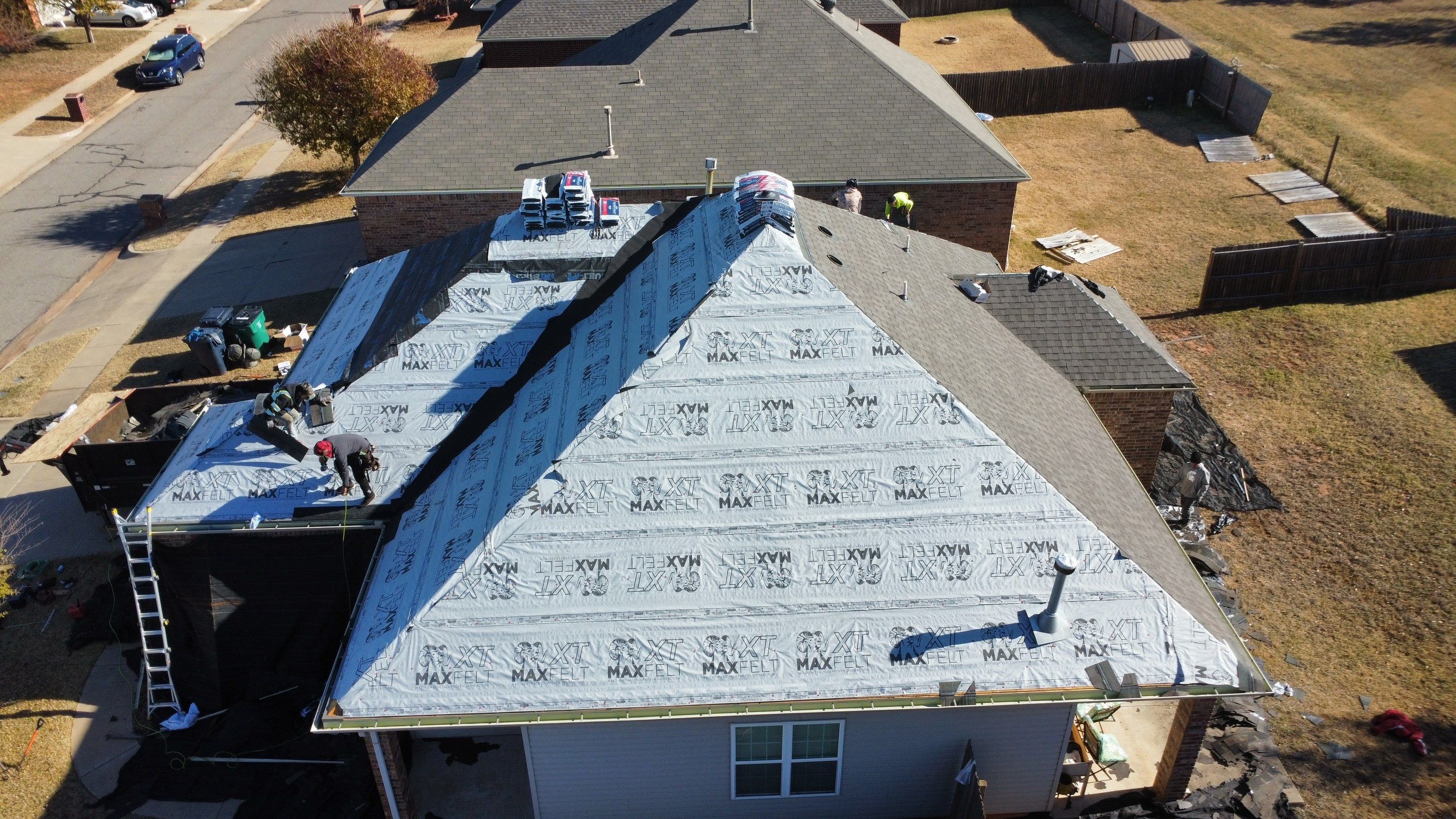 Install of Roofing system after tornado in oklahoma city! by Icon Roofing And Construction
