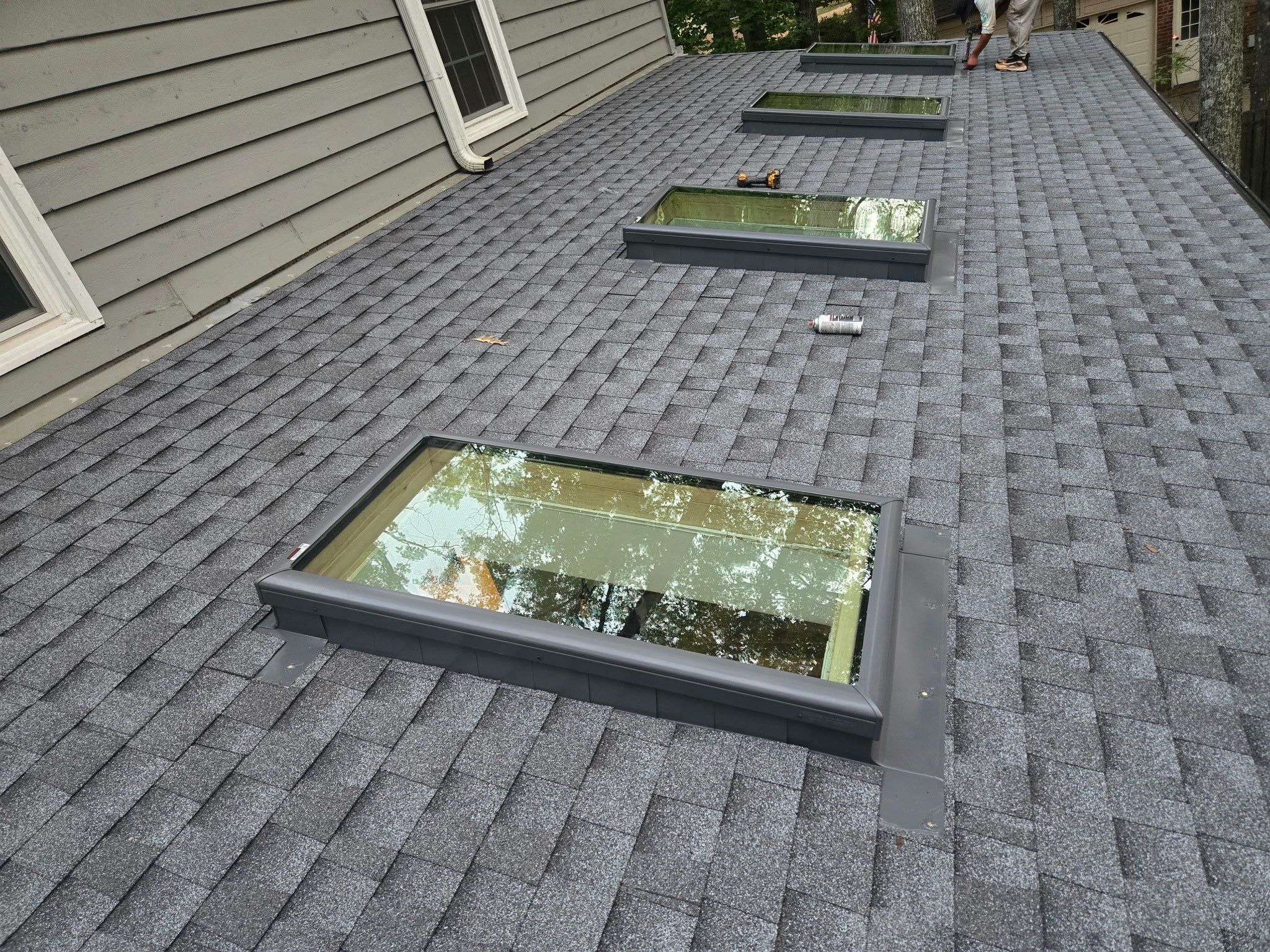 Collierville Roof Replacement Following Major Tree Impact Damage with interior repairs by Revival Roofing Services