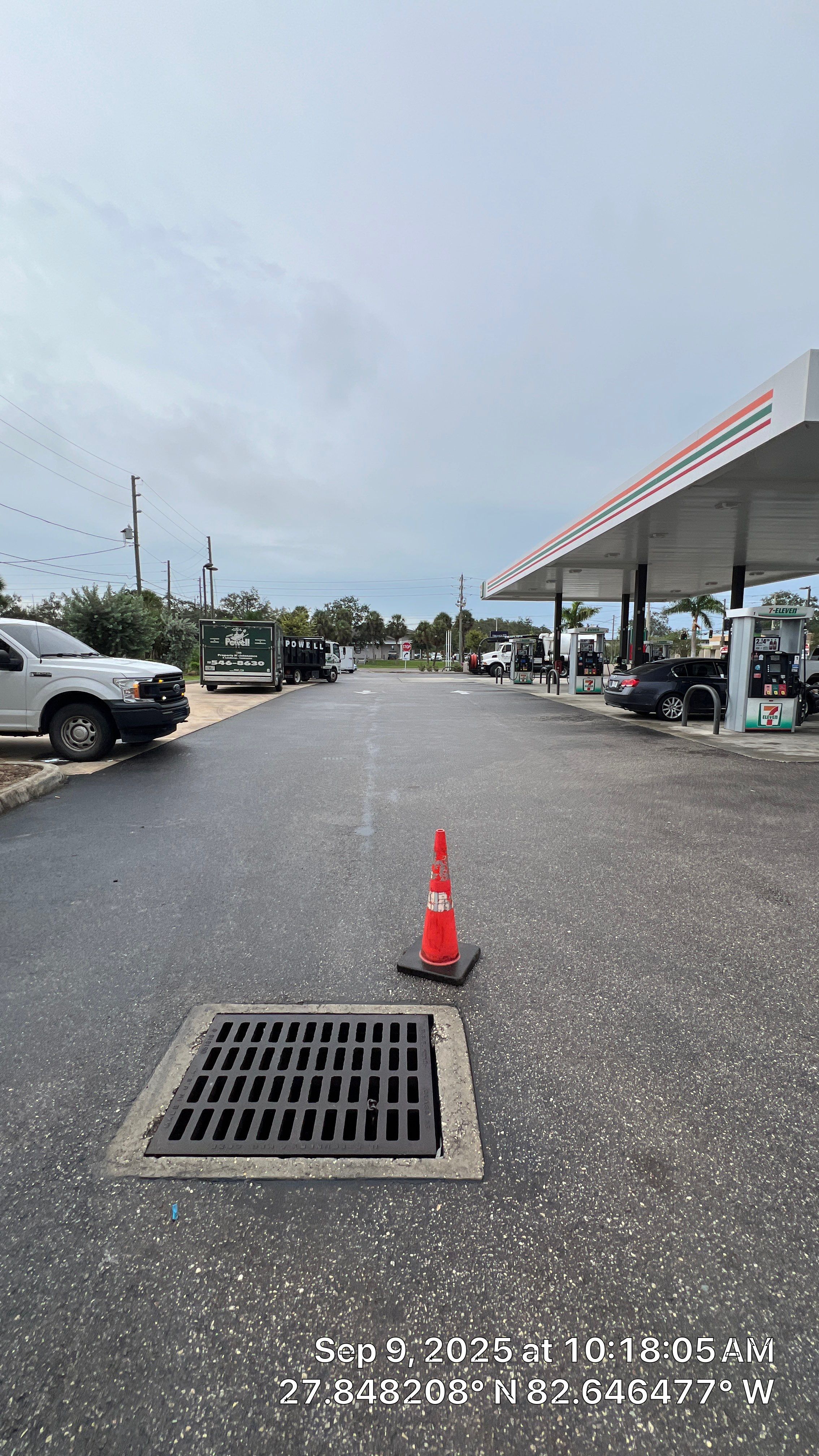 St. Petersburg 7-Eleven Stormwater System Cleaning by Don Mar, Inc. Storm Water Solutions