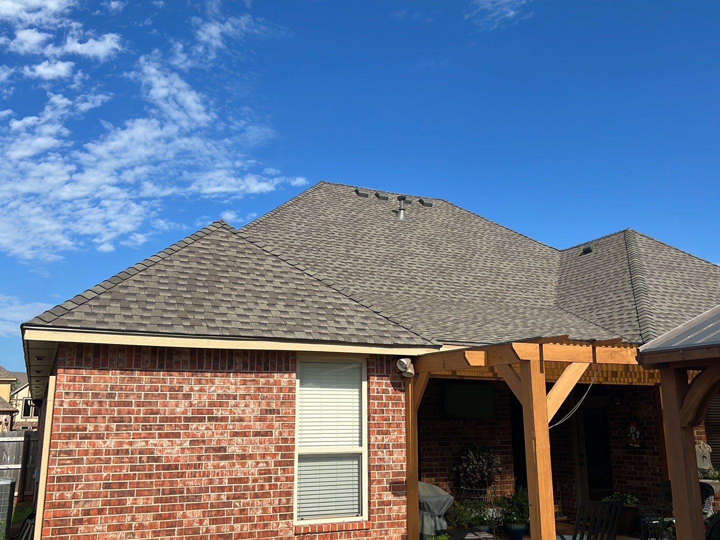 Reroof using GAF HDZ - Weathered Wood by Castillo Roofing