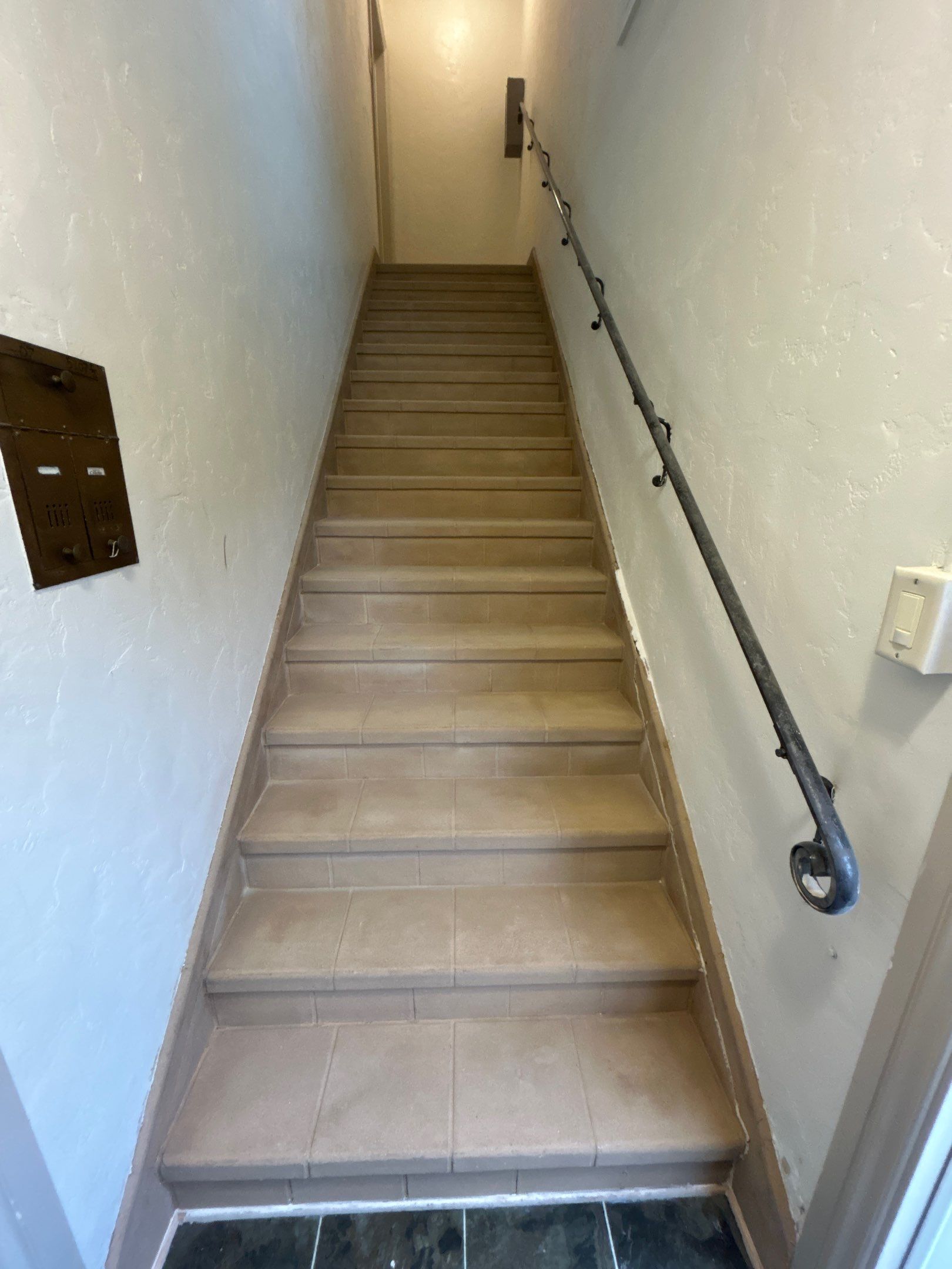 Sandblasting Paint Off Interior Staircase In Los Angeles, CA by La Power Washing Inc
