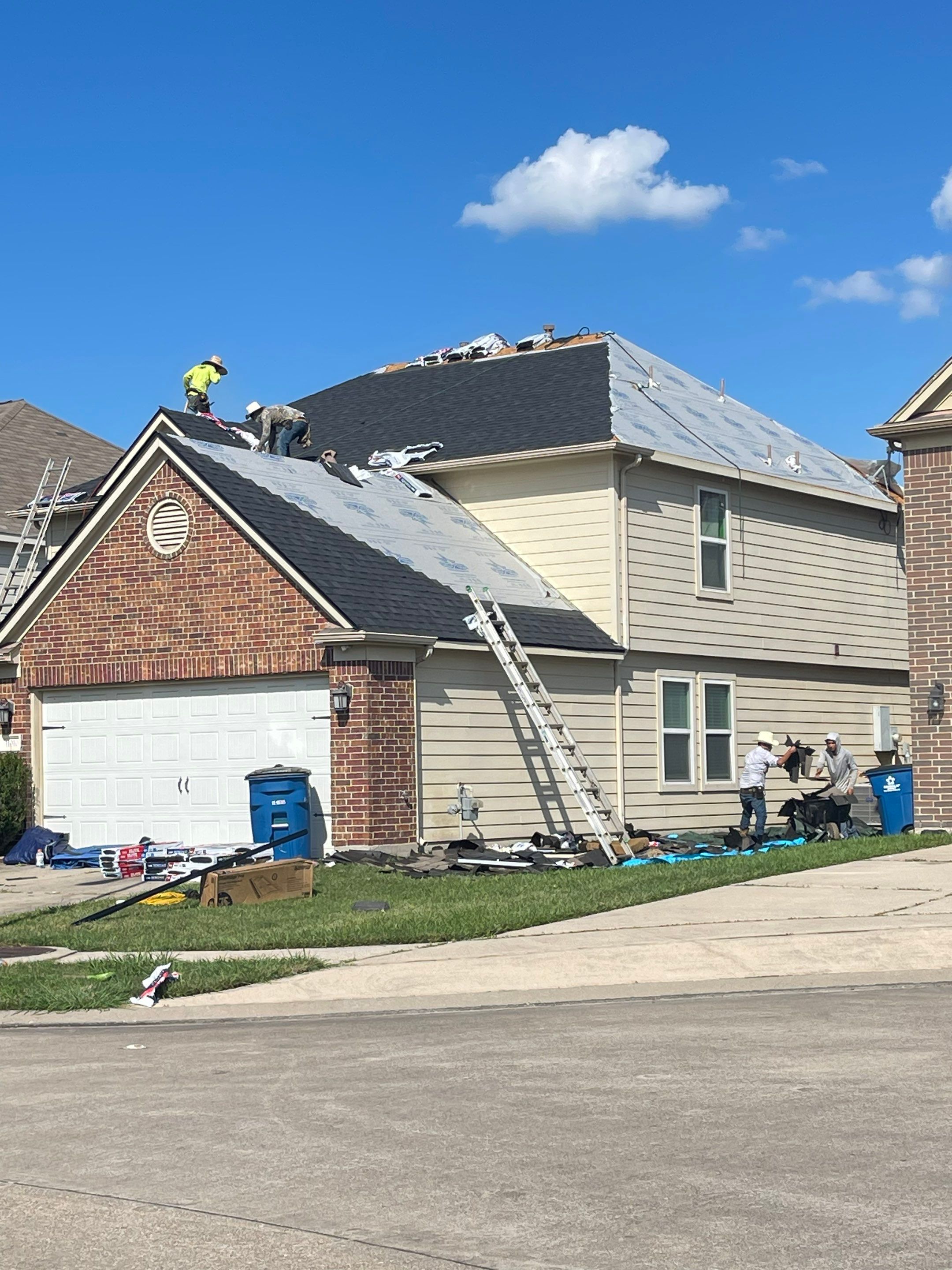Residential Roofing Installation using Tamko Heritage® Series Rustic Black by CAP Roofing and Construction LLC