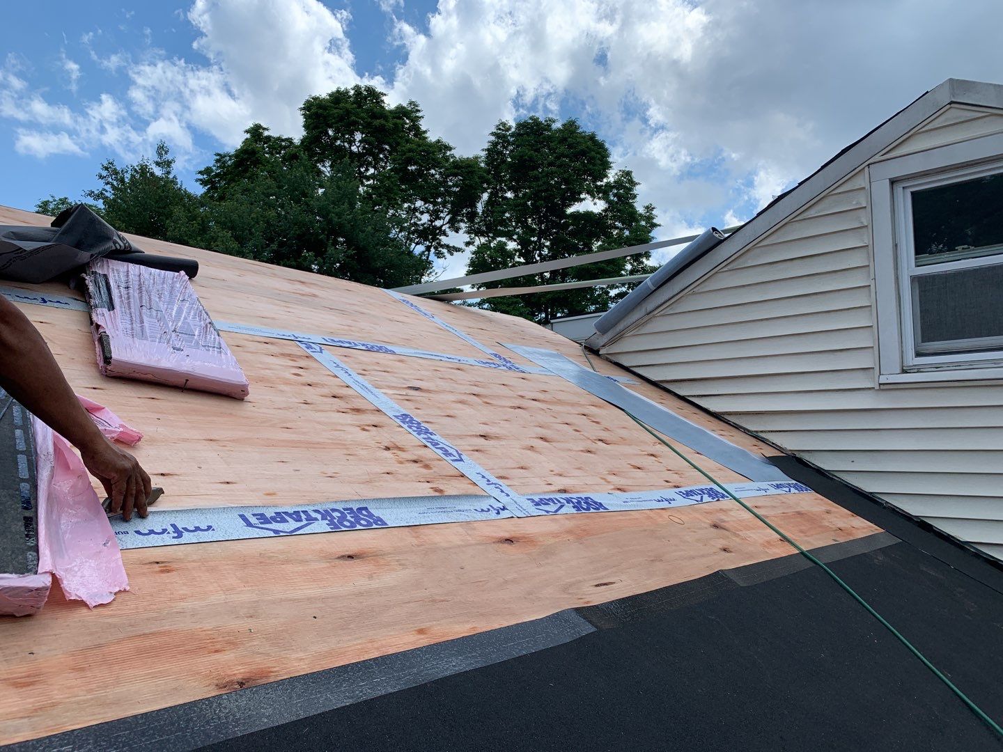 Residential Roofing Installation using Owens Corning Duration Driftwood by A Plus Exterior