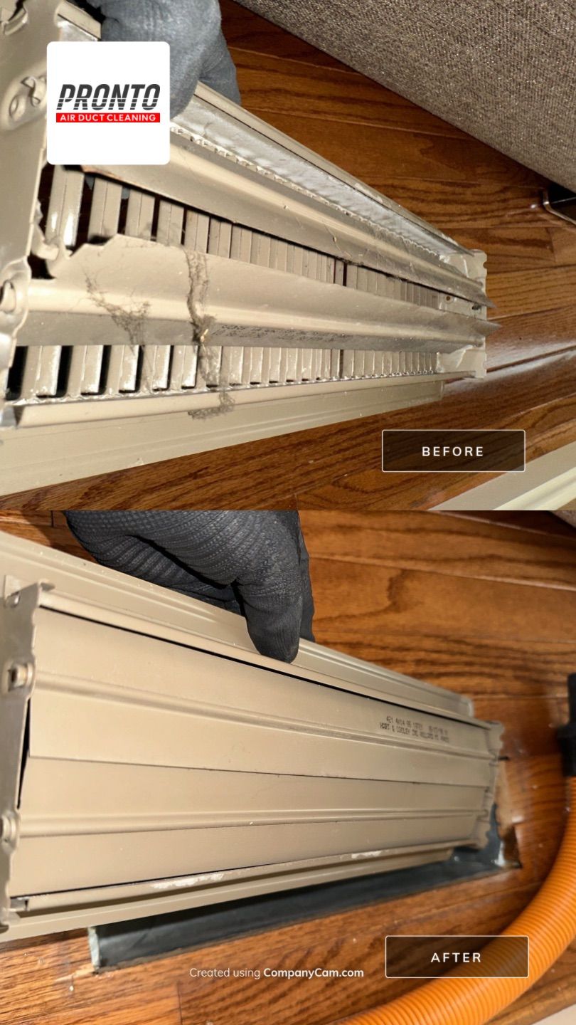 Air duct cleaning using Hypervac by Pronto Air Duct Cleaning