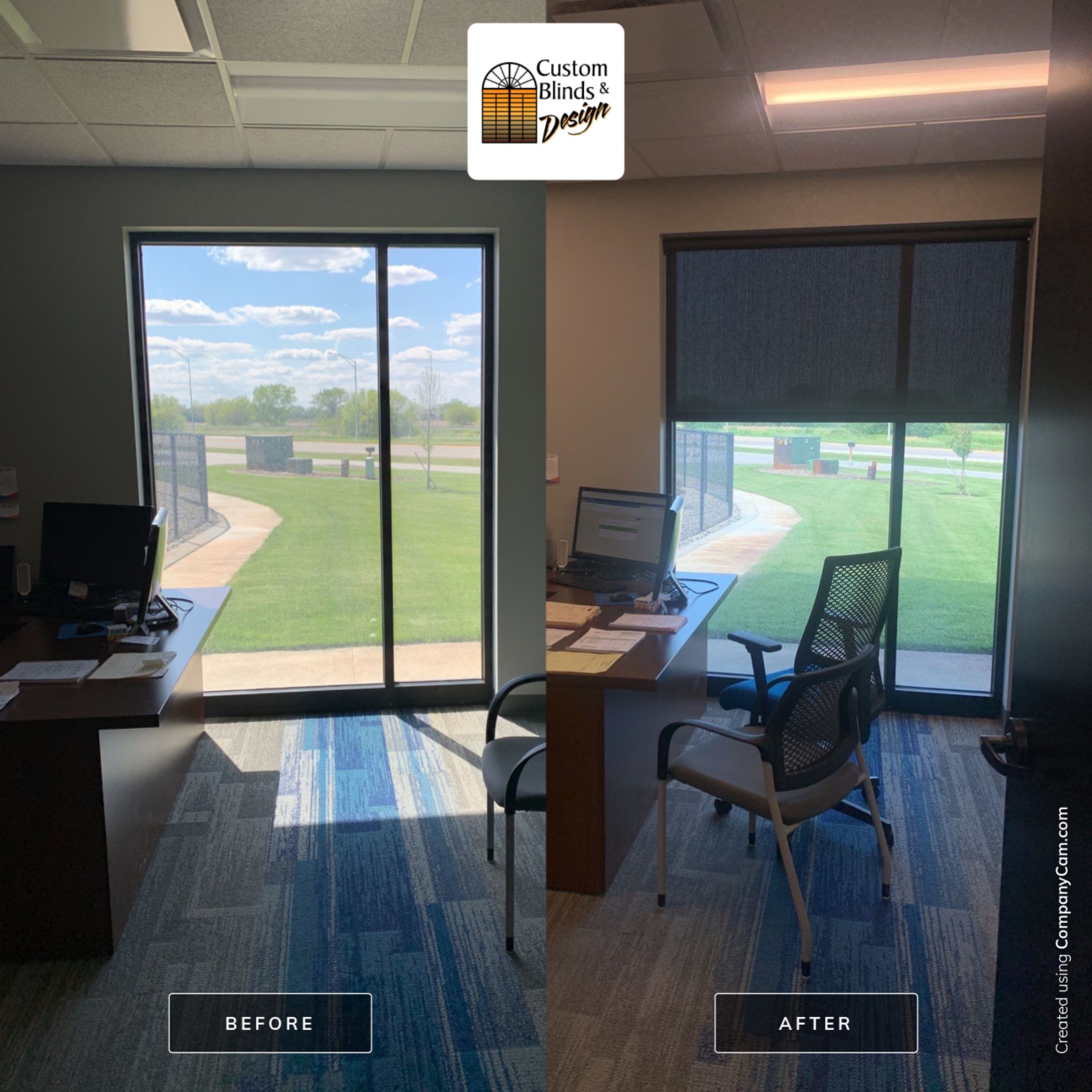 Commercial Screen Shades at Stonebrook Exteriors by Custom Blinds & Design