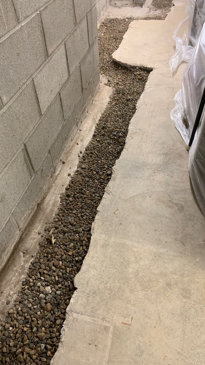 Drain tile in Brooklyn Center by Waterproofing Northeast