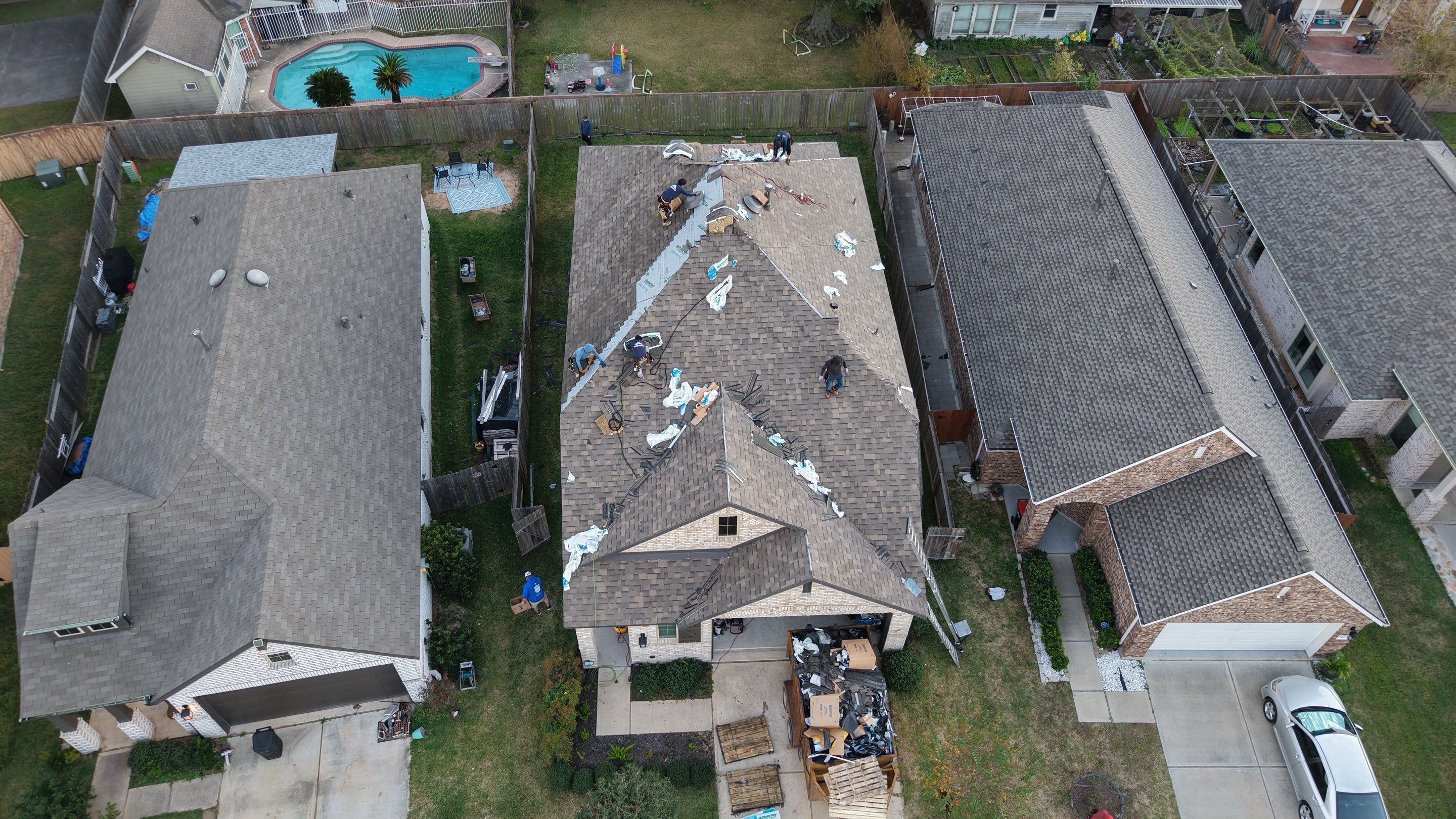 Roof Replacement Project in Houston by Roofing Technologies Unlimited