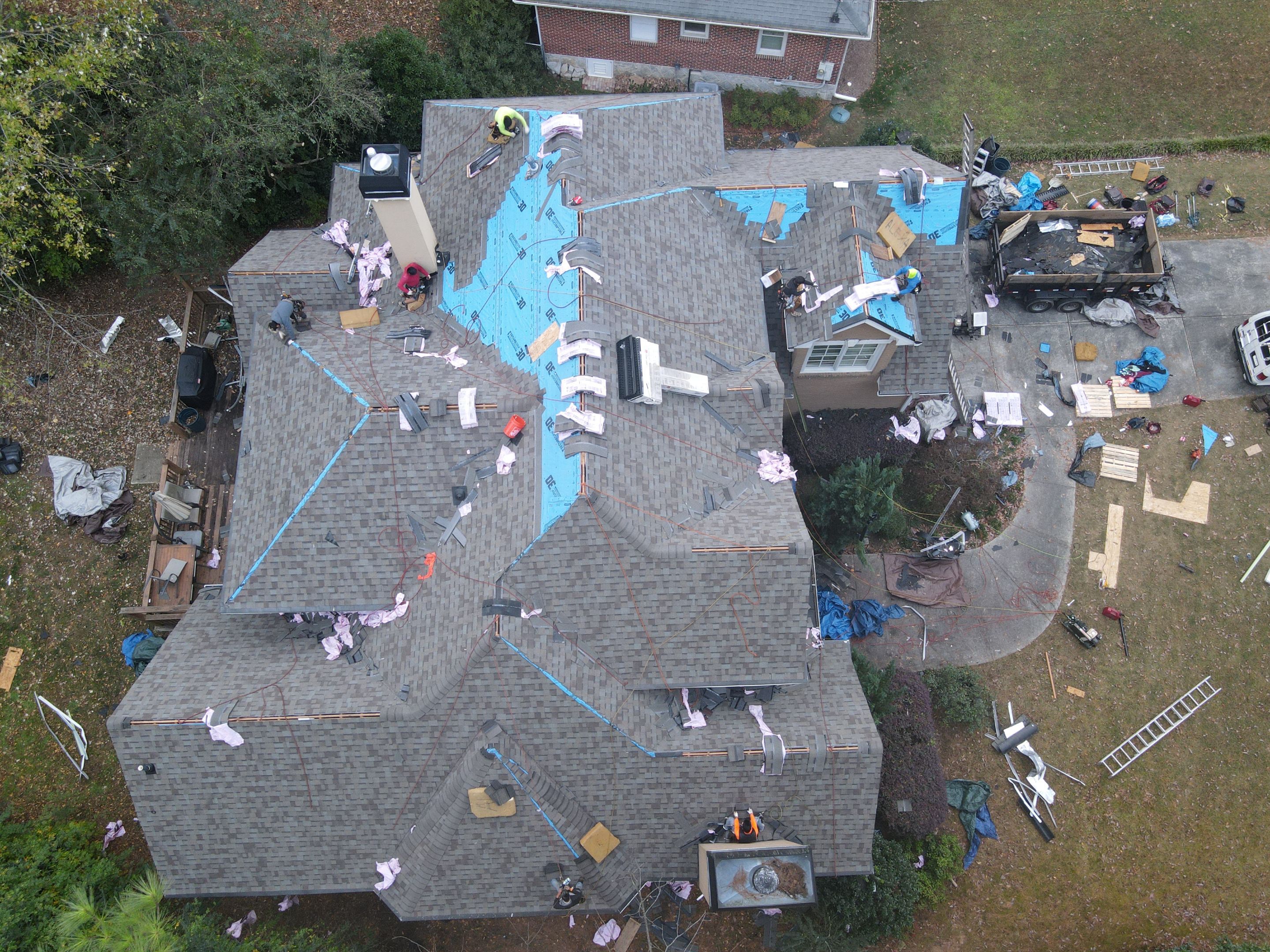 Residential Roofing Installation using Owens Corning by Inspector Roofing and Restoration