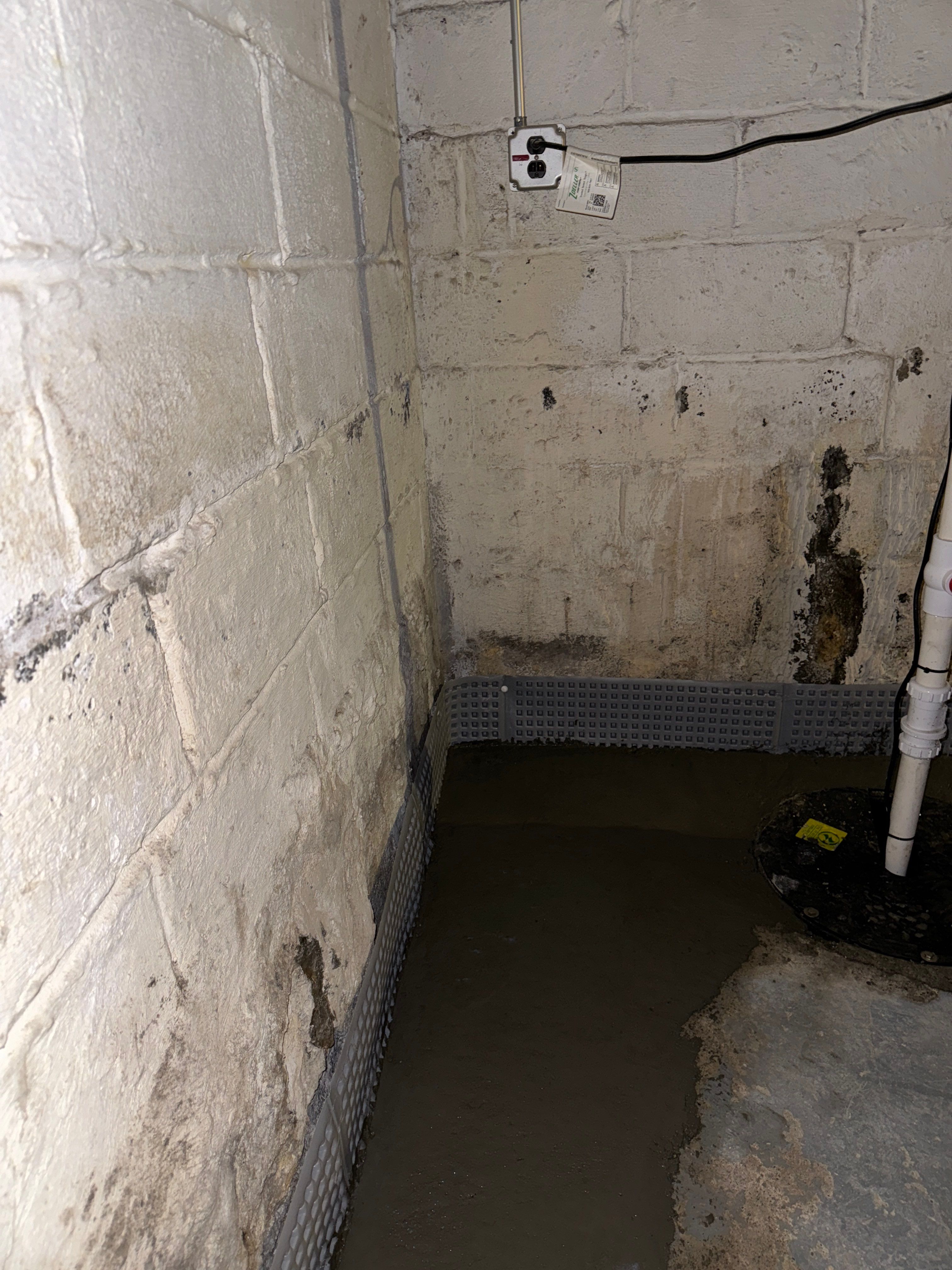 Interior French Drain & Mold Remediation Little Falls NJ by Pure Service Pro, LLC 