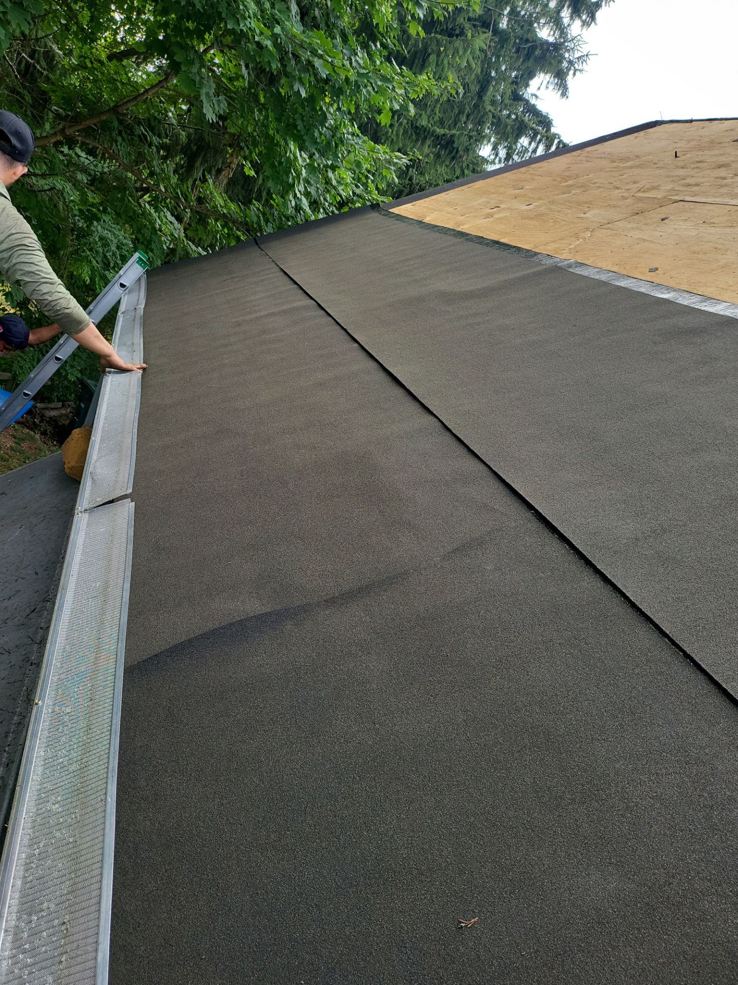 Residential Roofing Installation using Owens Corning TruDefinition Duration AR - Estate Gray by A Plus Exterior