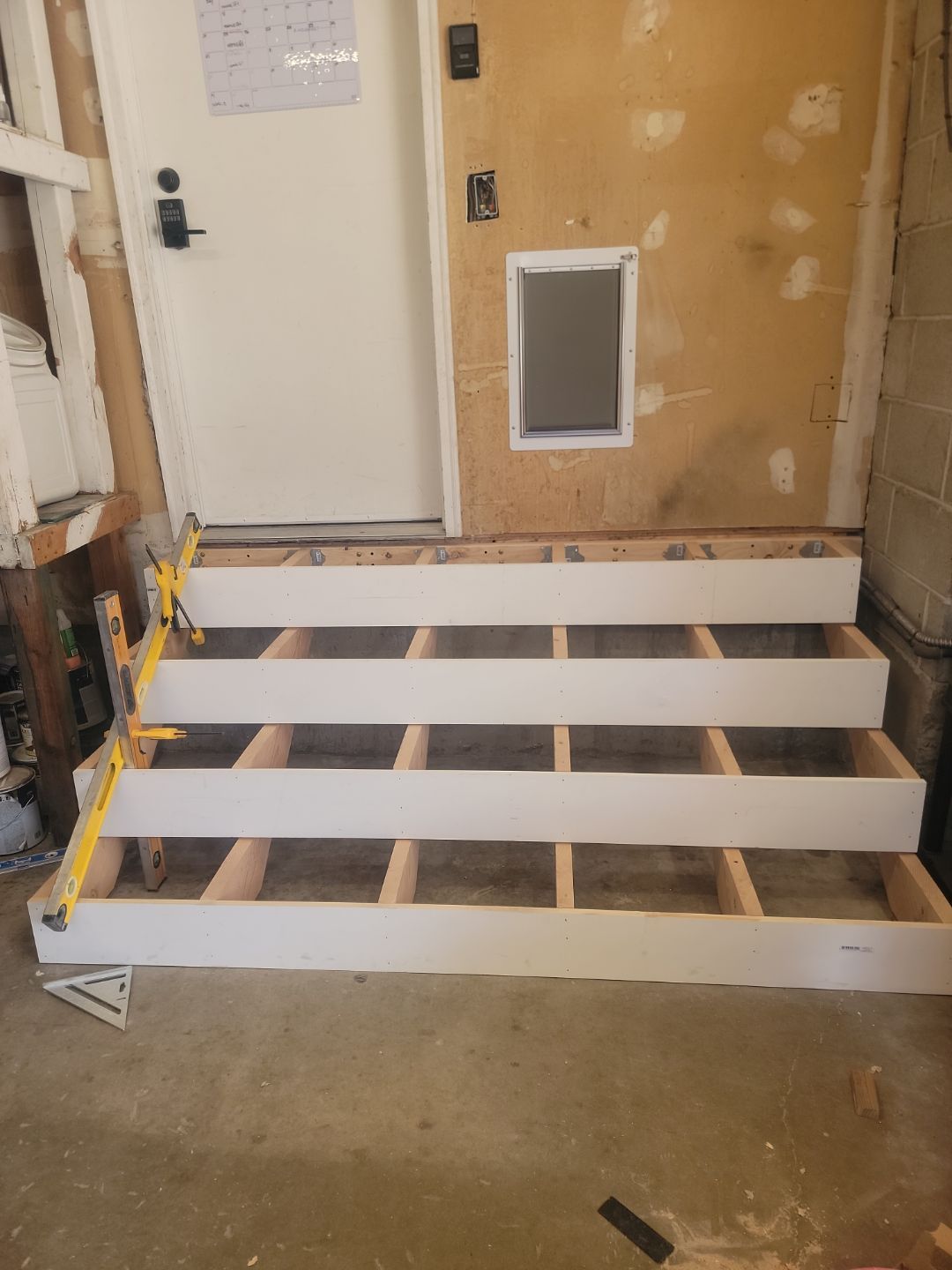 Dog Door and Stairs by Rudd Builders LLC