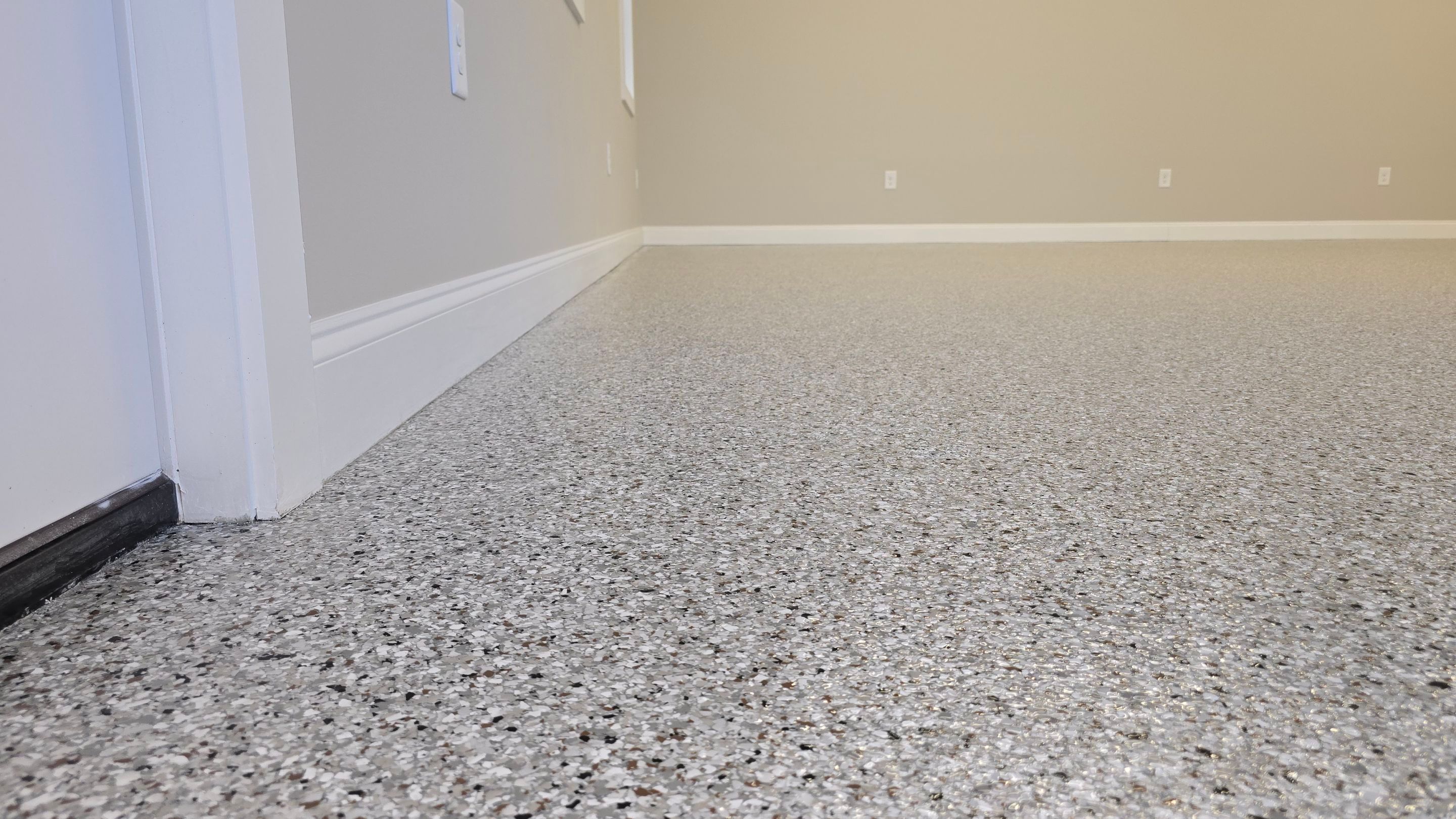 Garage Using Flake by Elite Floor Solutions