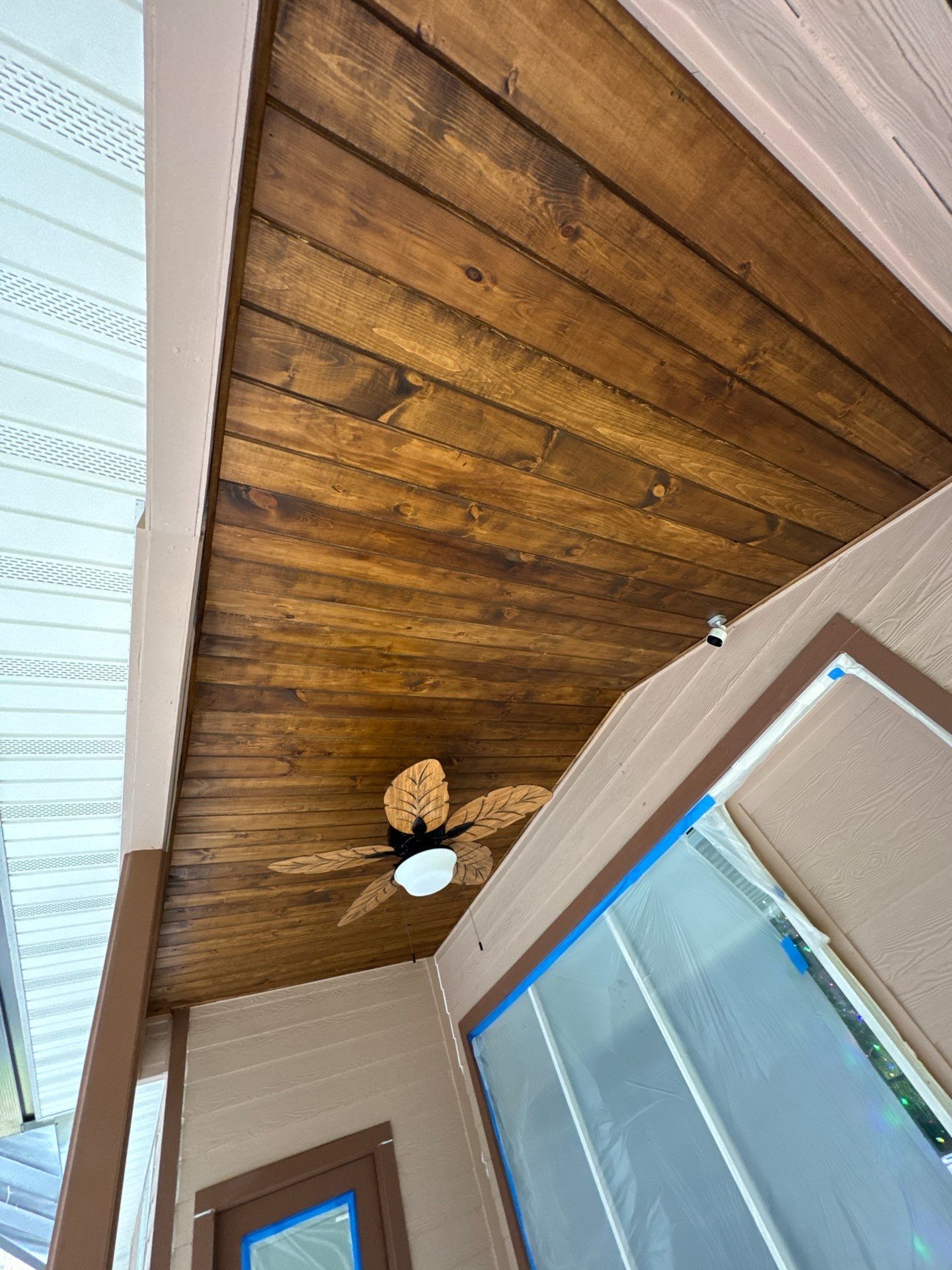 Tongue and Groove Ceiling Installation and Carpentry Project by A New Leaf Painting, LLC