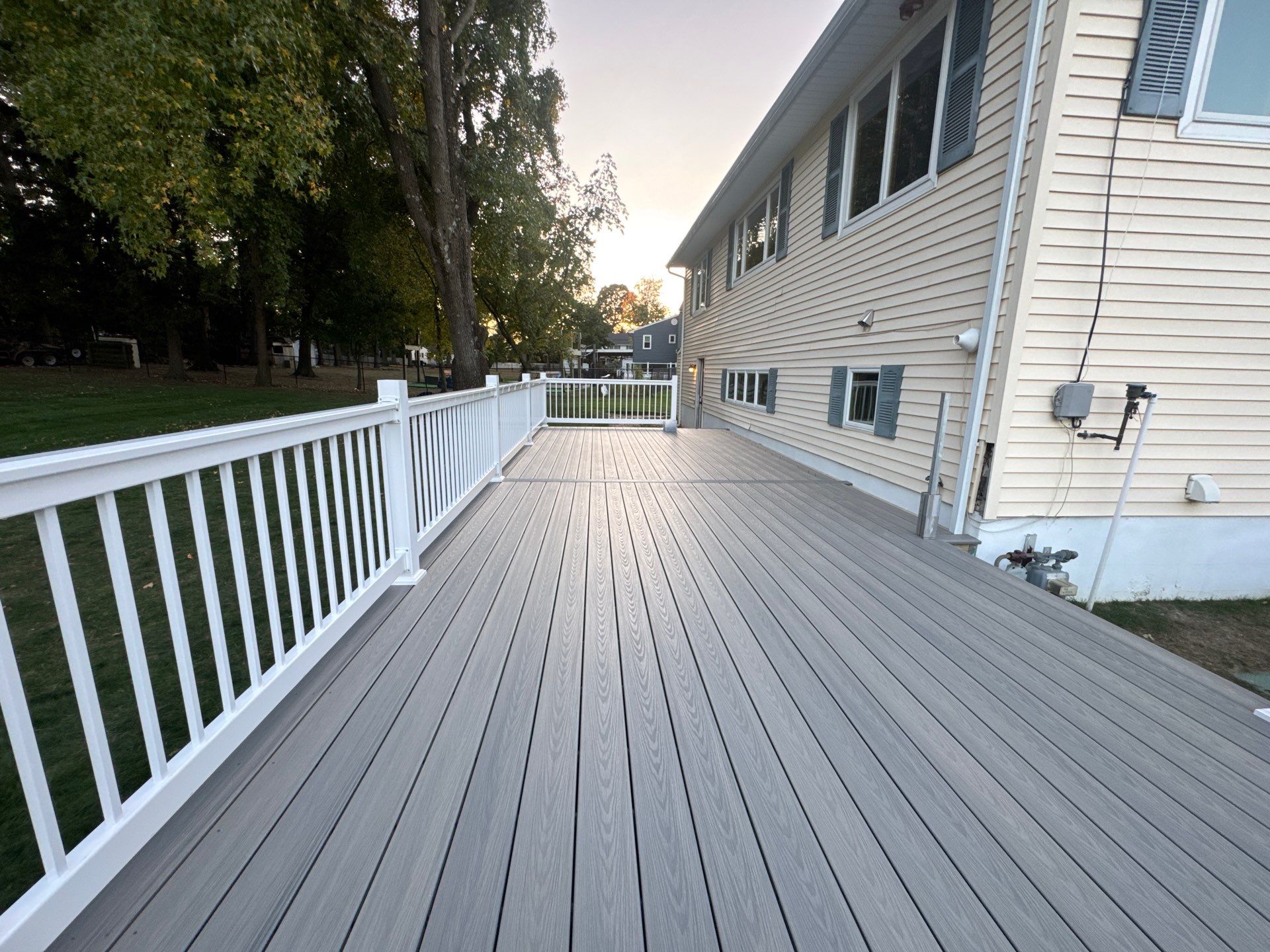 New Deck with Sliding Patio Door by deck guardian