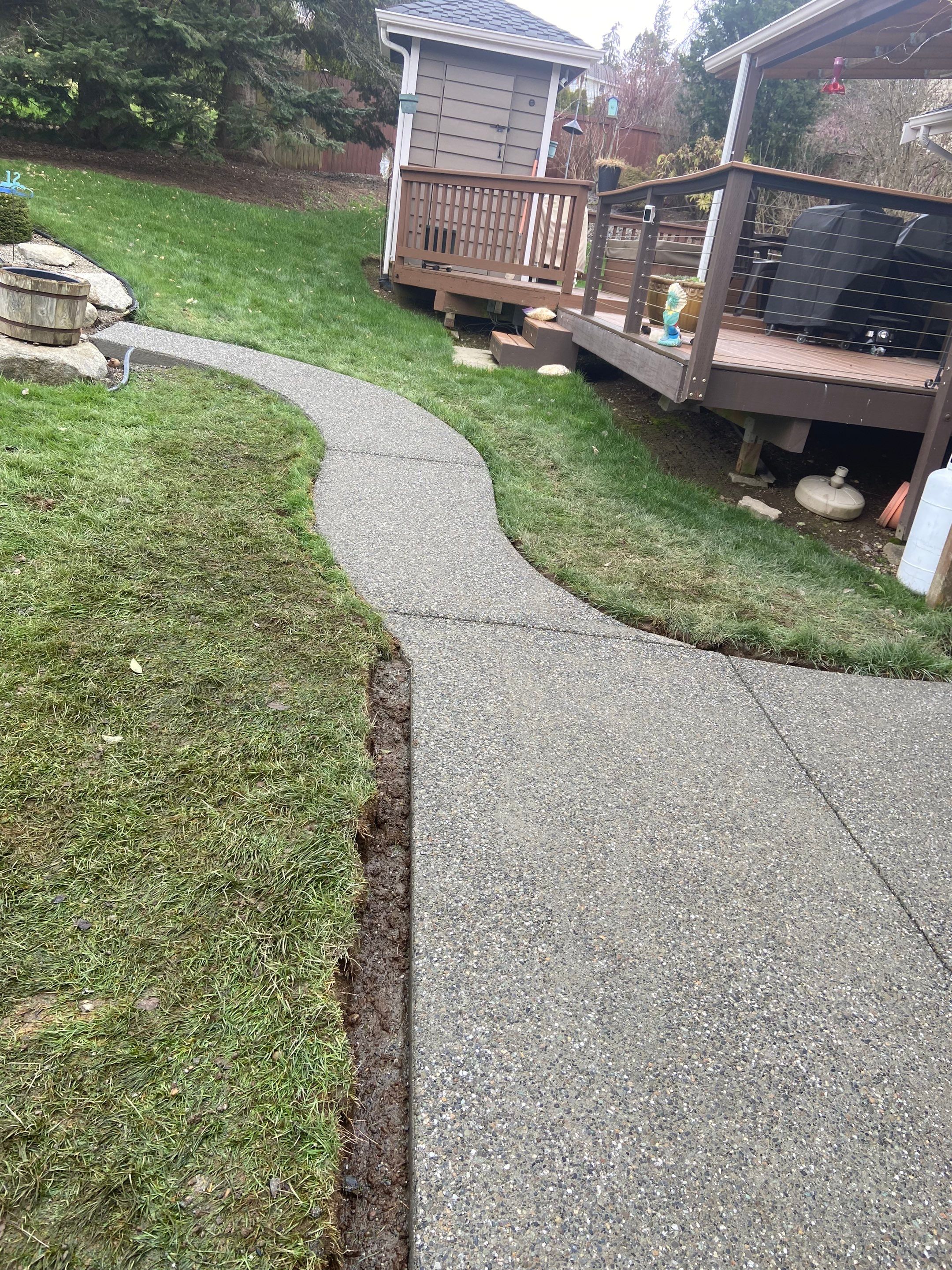 Wayne | Concrete patio & Walkway by Jireh Asphalt & Concrete Inc 