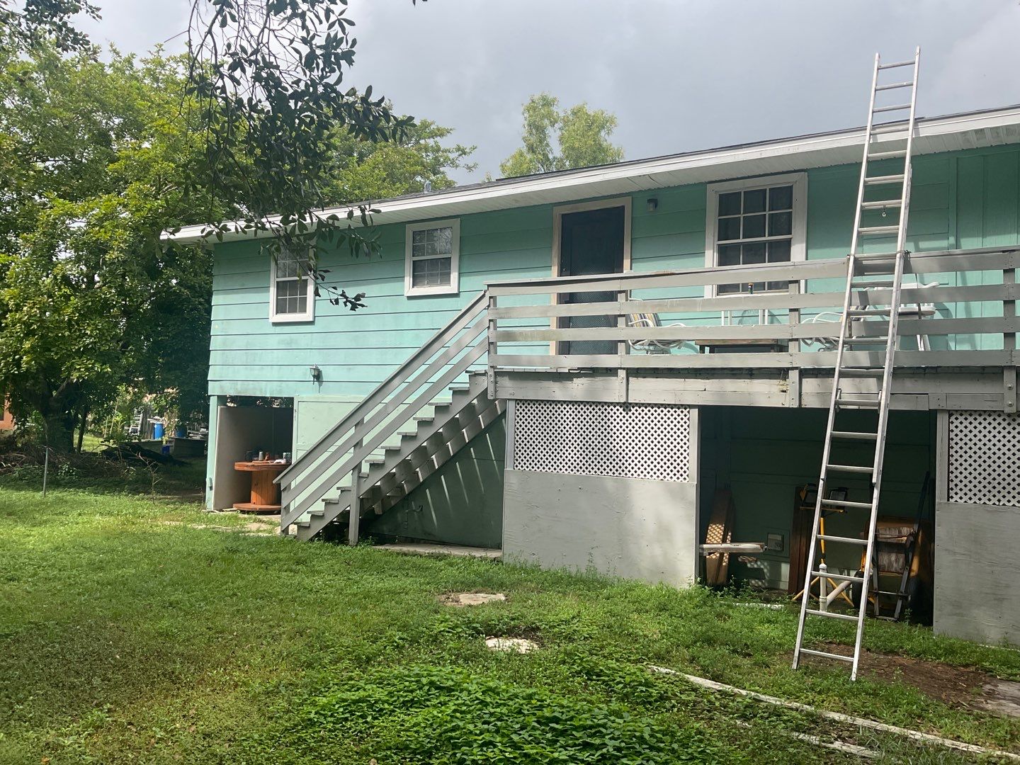 Soffit and Fascia Installation using White Soffit in Lehigh Acres, FL by Gutter Professors