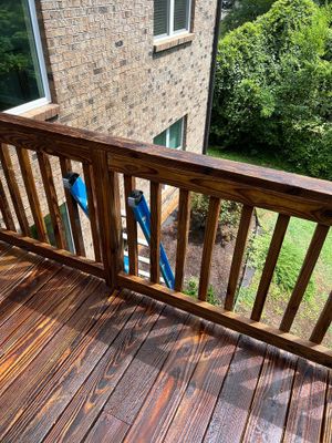 Weathered Deck using Wood Sealant