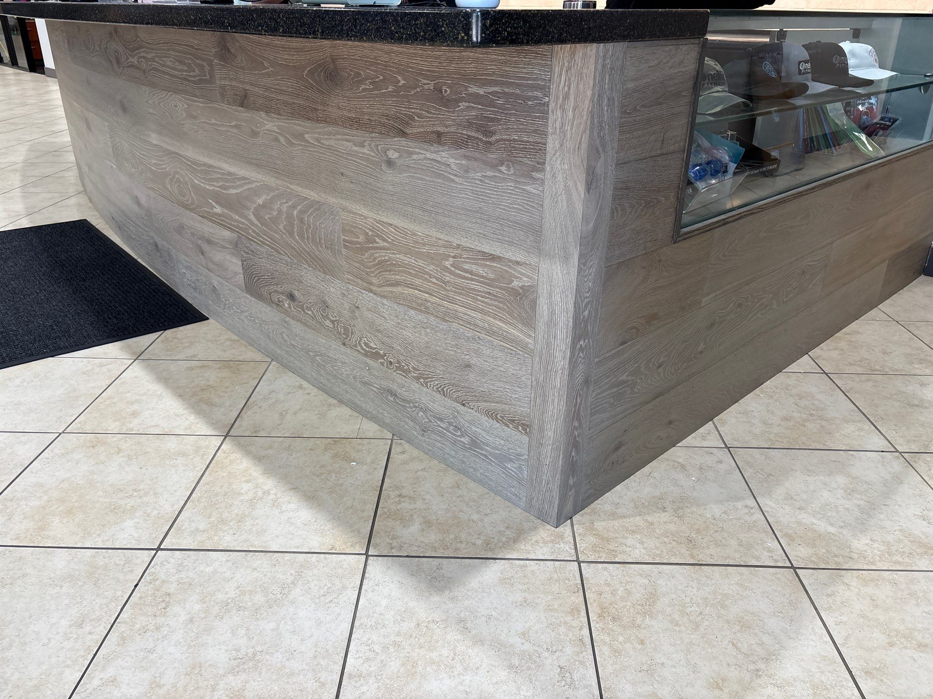 Northlake OLF - Recovery room renovation, flooring installation, front desk, accent wall by Nova HomeWorks 