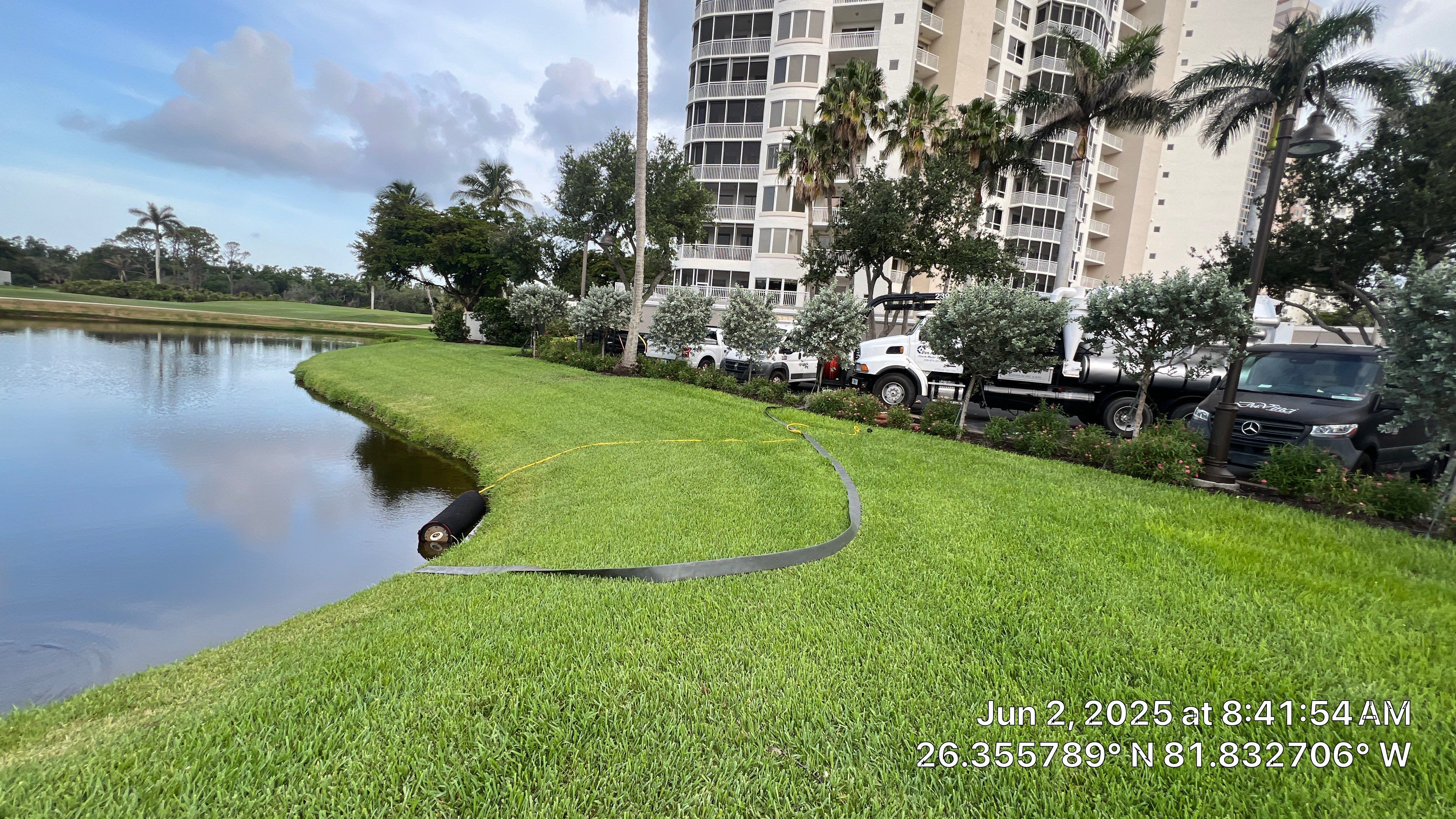 Bonita Bay Condo Stormwater System Cleaning by Don Mar, Inc. Storm Water Solutions