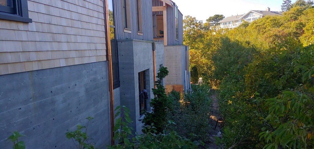 Gutter Installation using 6" Half Round Copper Gutter in Provincetown, MA by Gutter Pro Enterprises