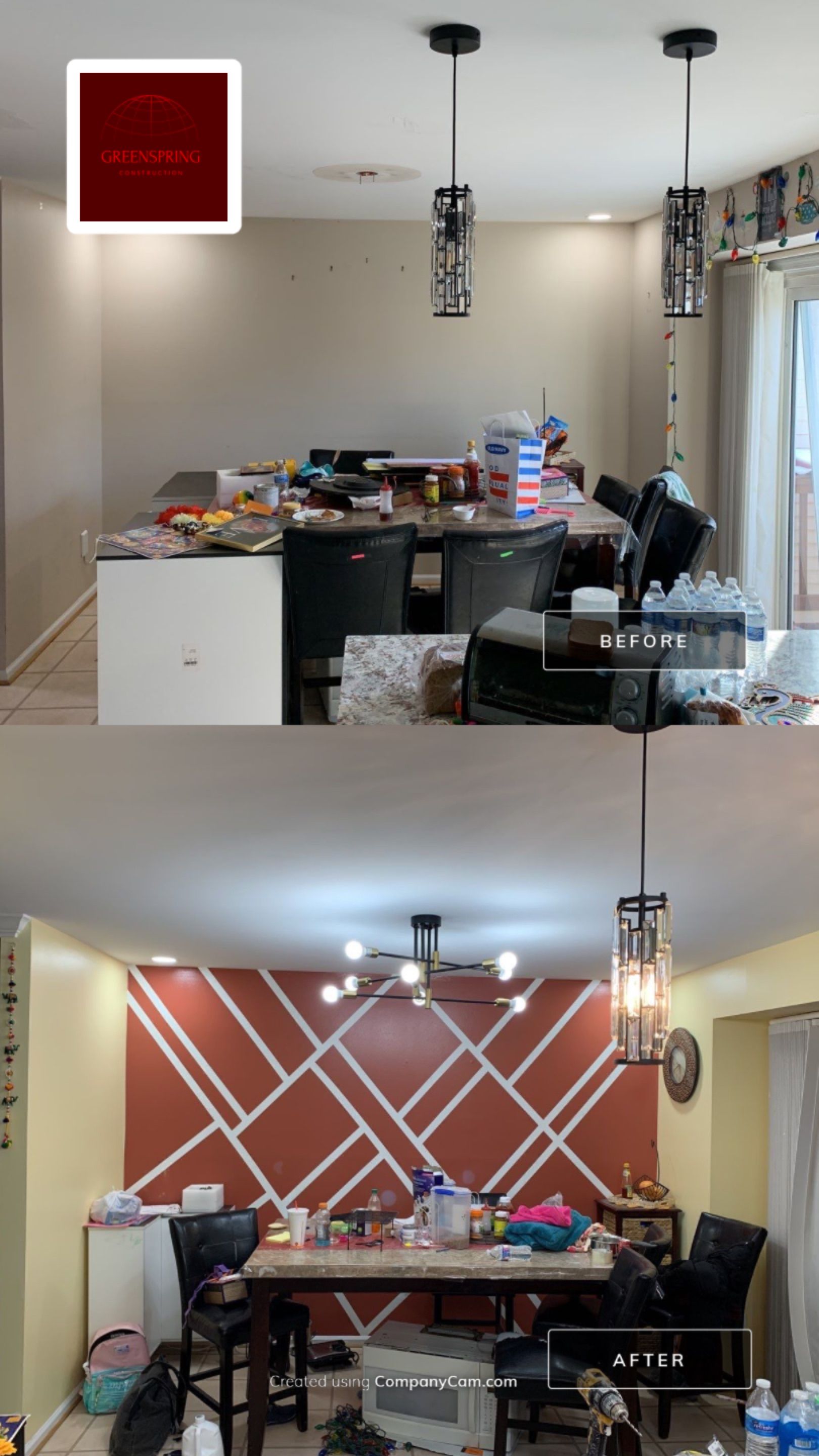 Wall & Cabinets Painting by Greenspring Construction Services