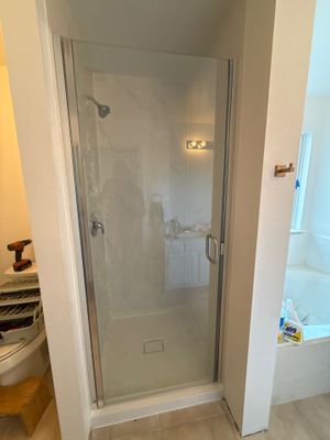 Semi-Framed Shower Door Install 
