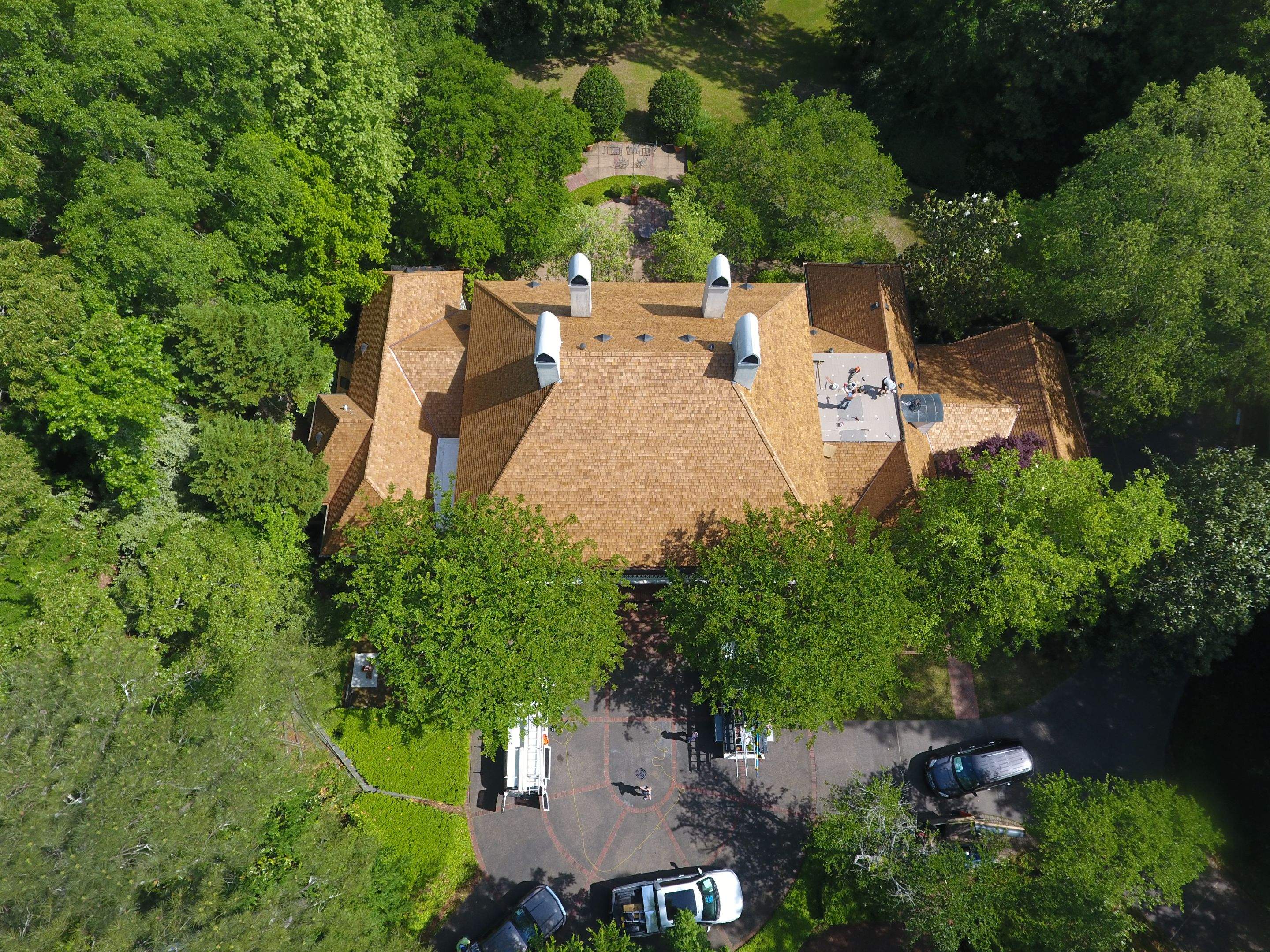 Residential Roofing Installation using Certi Grade Cedar Perfection Shingles by Elite Roofing & Gutters