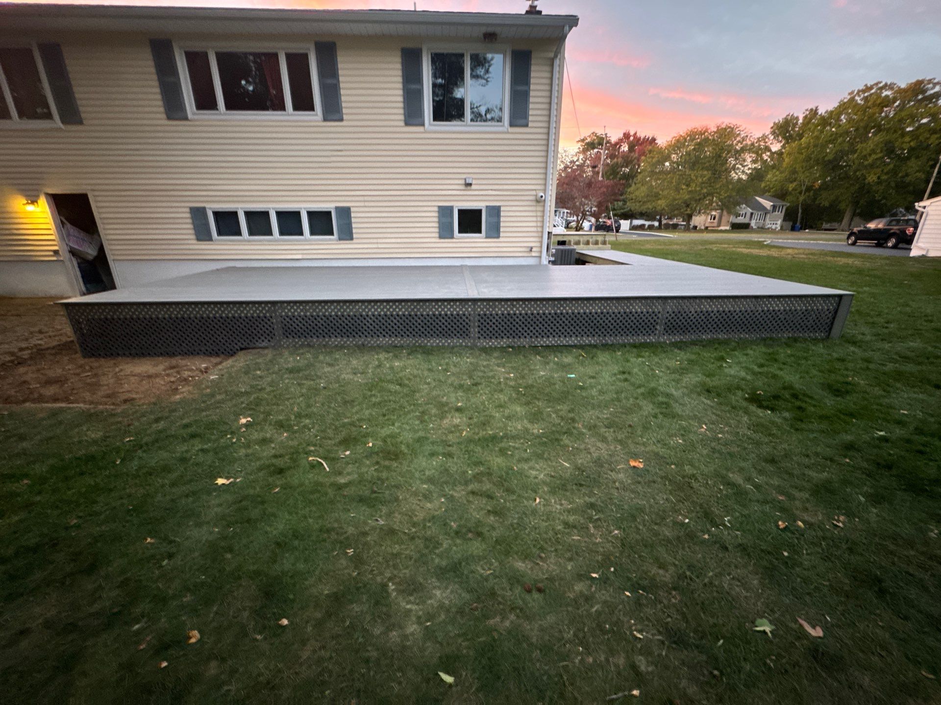 New Deck with Sliding Patio Door by deck guardian