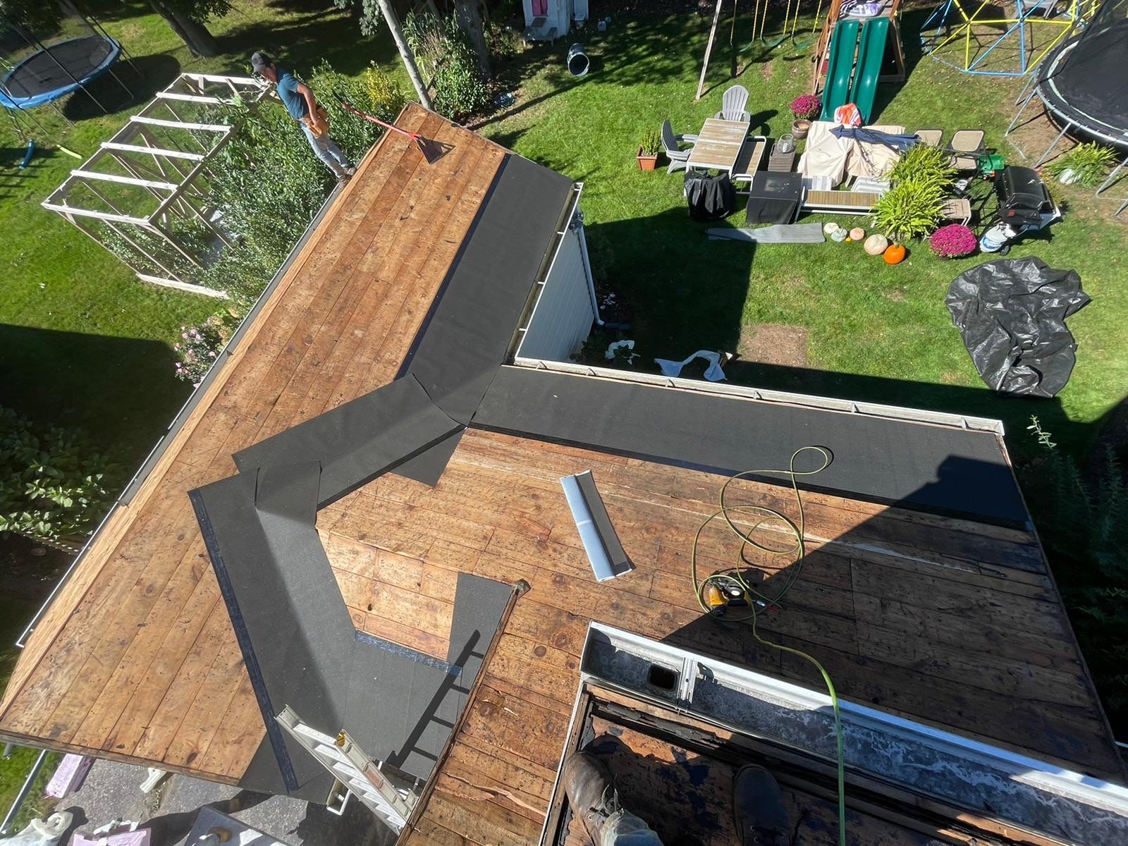 Residential Roofing Installation using Owens Corning TruDefinition Duration AR - Onyx Black & New Siding Install using Certainteed Sterling gray by A Plus Exterior