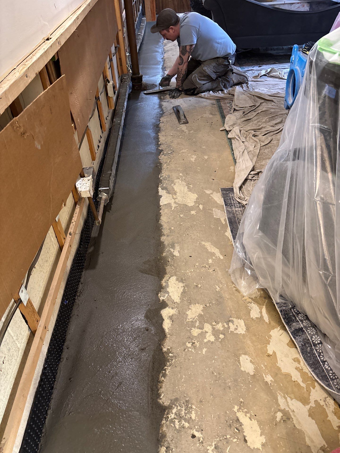 Drain Tile, Sump Pump & Buried Discharge in Columbia Heights by Waterproofing Northeast