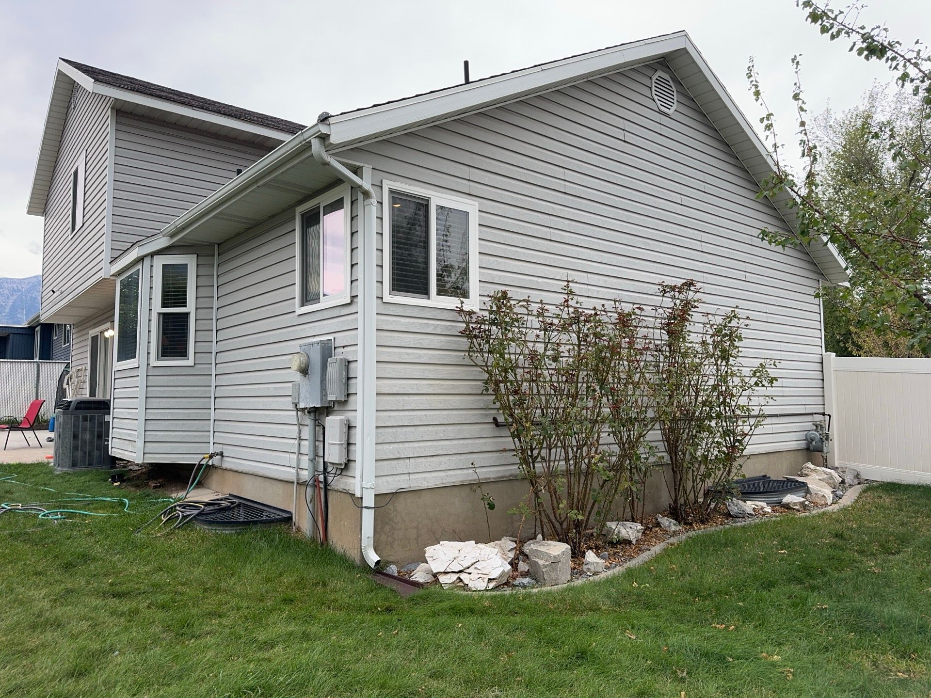 Orem | Complete Vinyl Siding Upgrade | Bayou & White    by Ideal Siding Utah