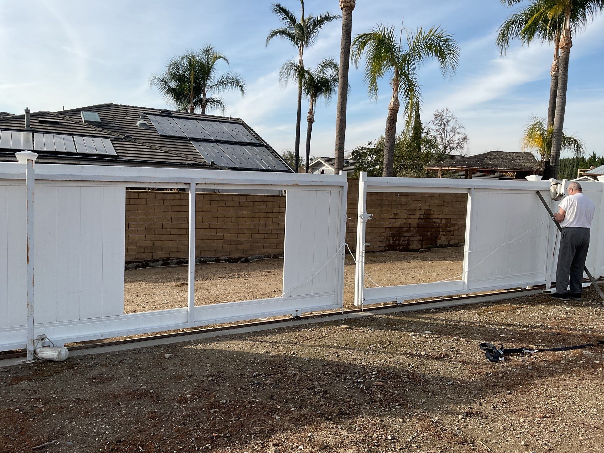 Fence Repair using Vinyl by Fence Guys Inc. 
