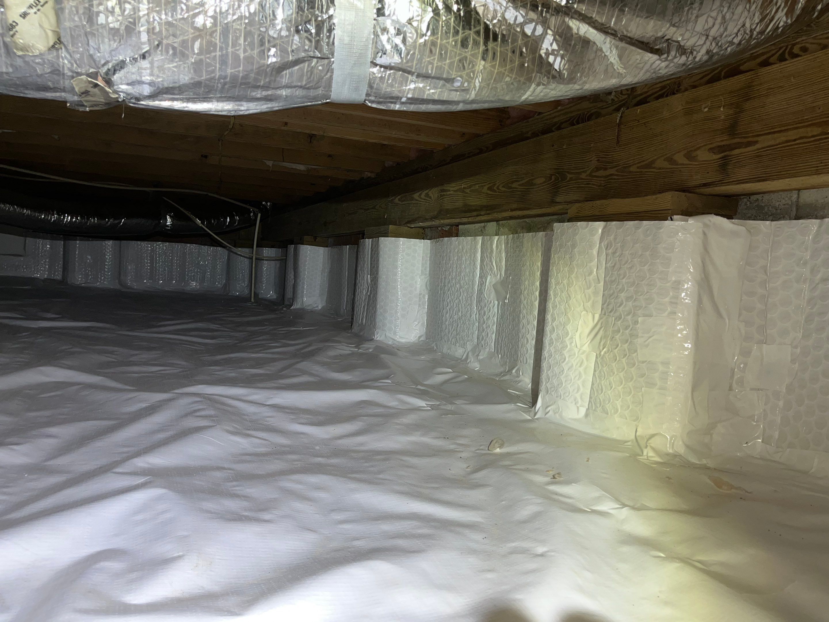 Impact Choice Encapsulation with French Drain and Crawlspace Doors by Impact Crawlspace