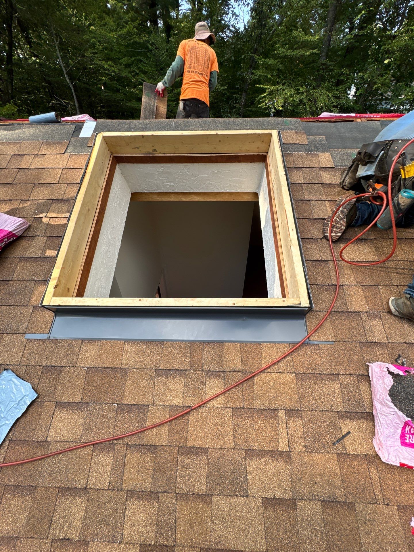 Roof Replacement & Skylight Installation in Bedford, MA by Mighty Dog Roofing of Greater Middlesex County