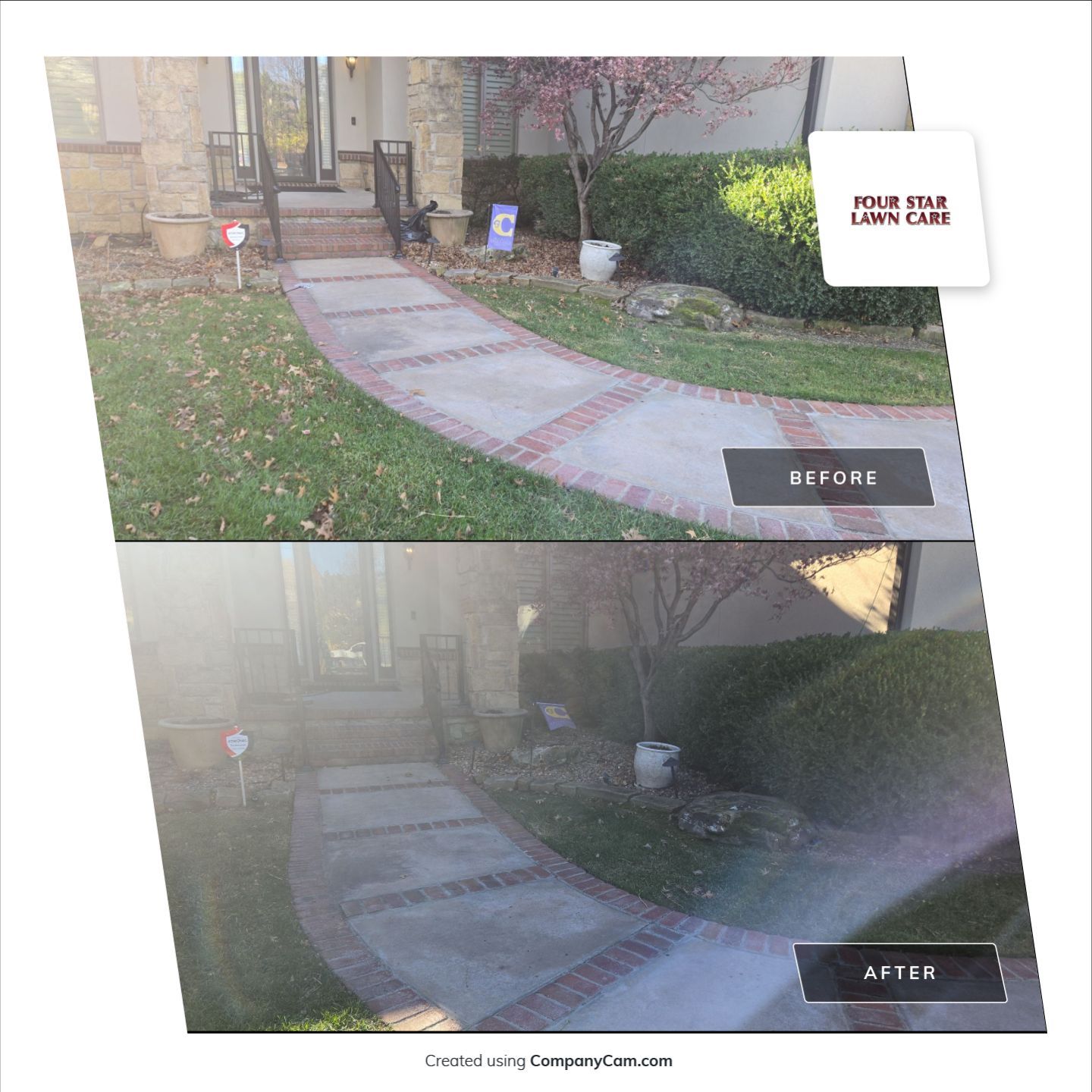Project in Andover by Four Star Lawn Care