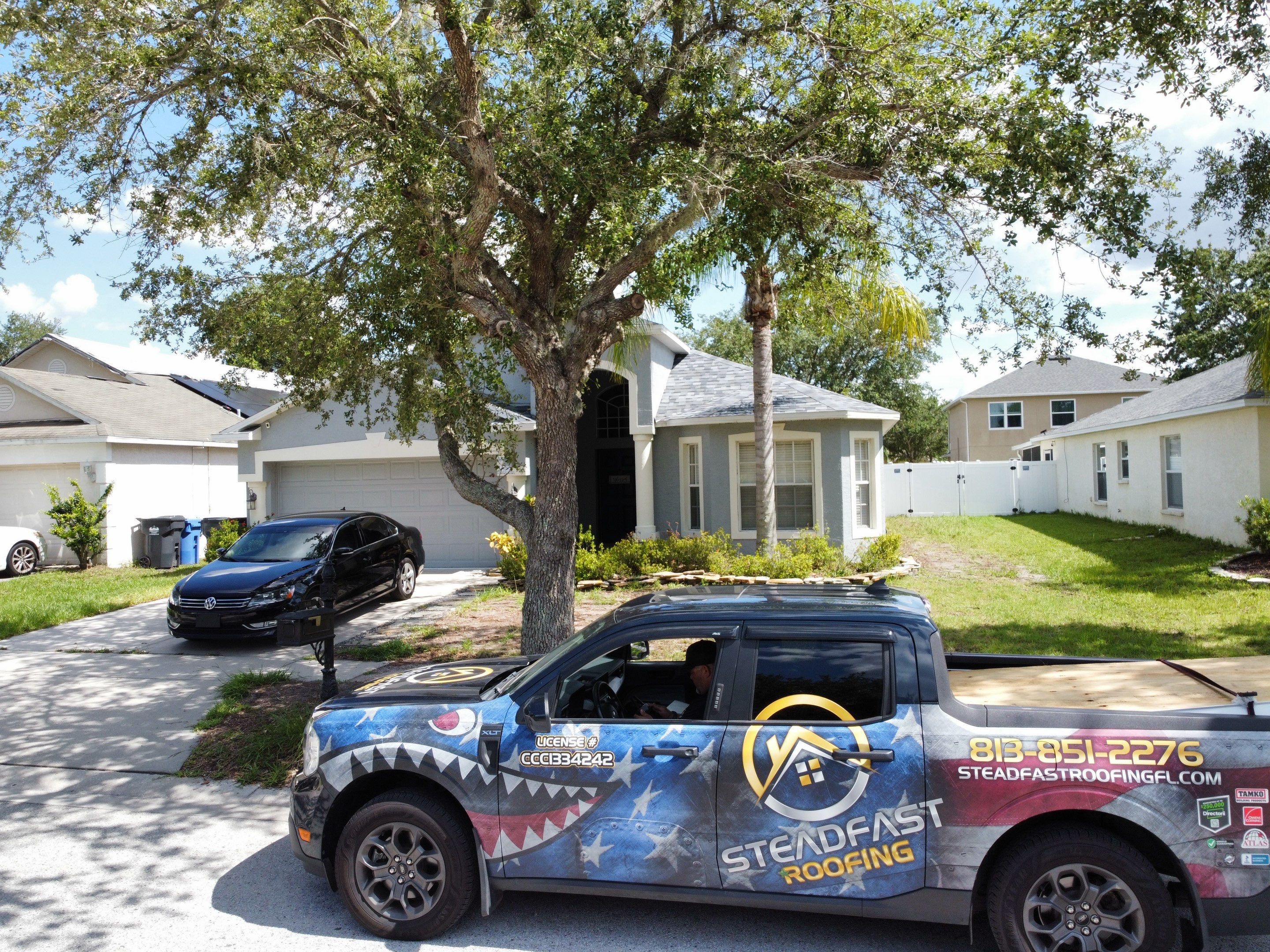 Roof Replacement in Gibsonton, FL. by Steadfast Roofing
