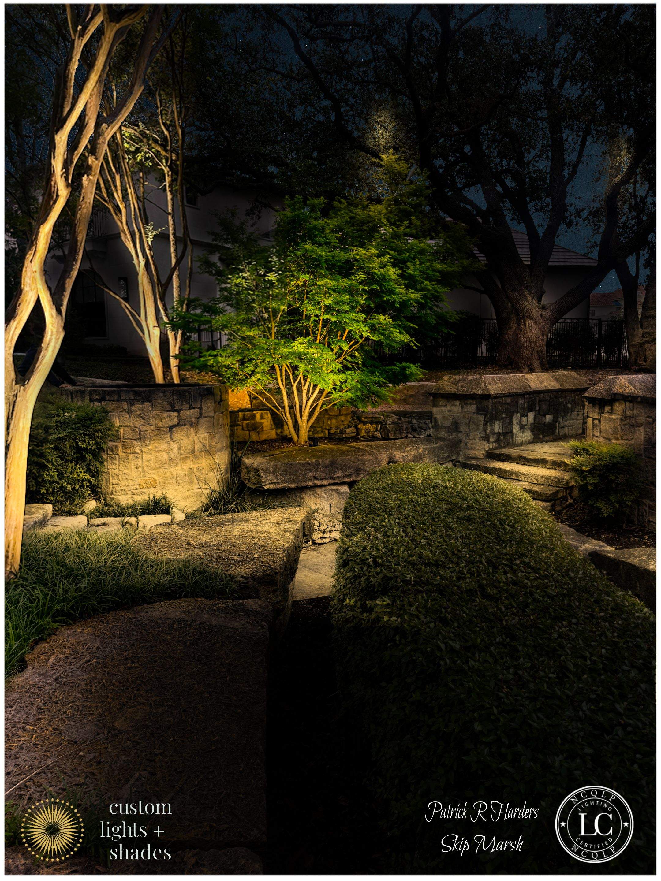 Glen Abbey HOA Park in Dallas by Outdoor Lights + Shades