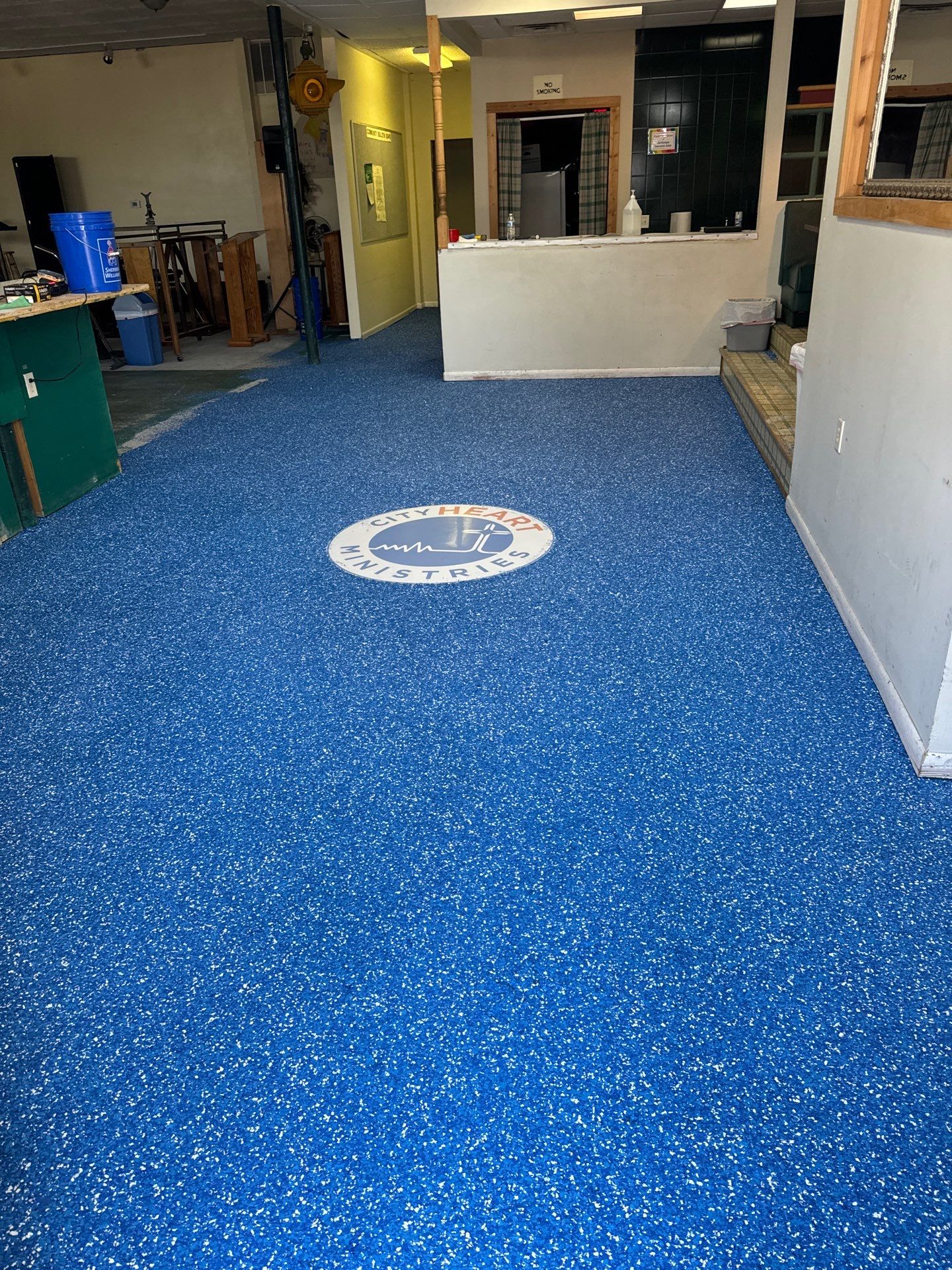 Exterior color change and Epoxy floor. by Gordon Painting