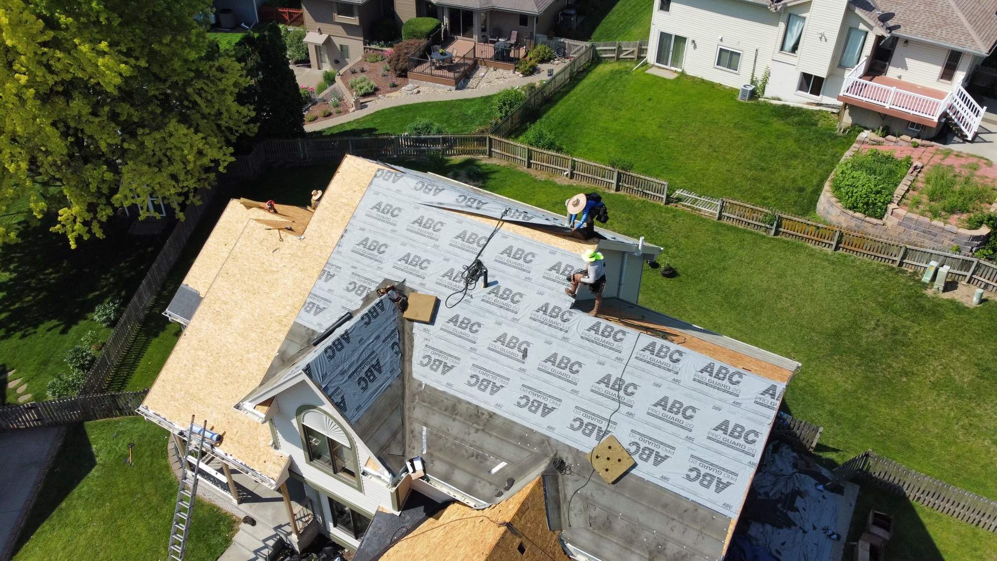 Residential Roofing Installation using IKO Nordic Glacier Impact Resistant Class 4 by Lightning Exteriors