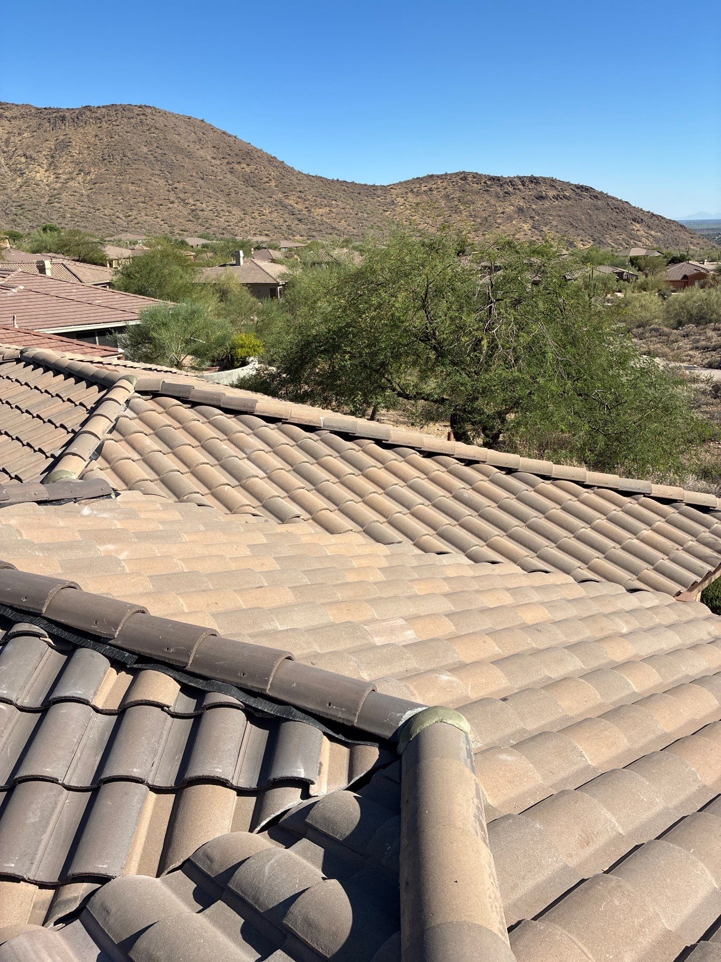 New underlayment and tile reset in Scottsdale. by Weather-Tite Roofing